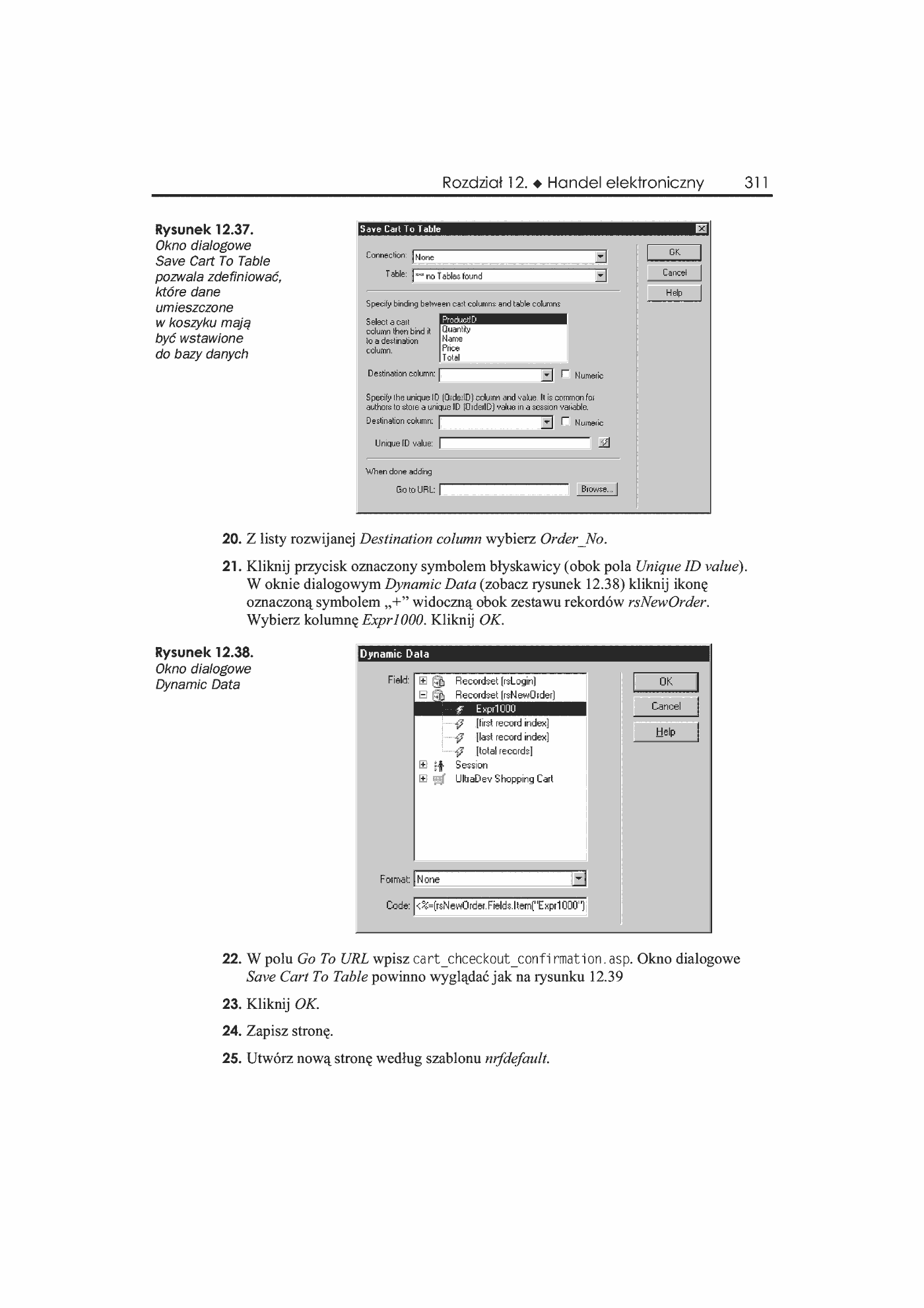 Fragment „Dreamweaver UltraDev 4. Księga eksperta” — strona 42 z 46