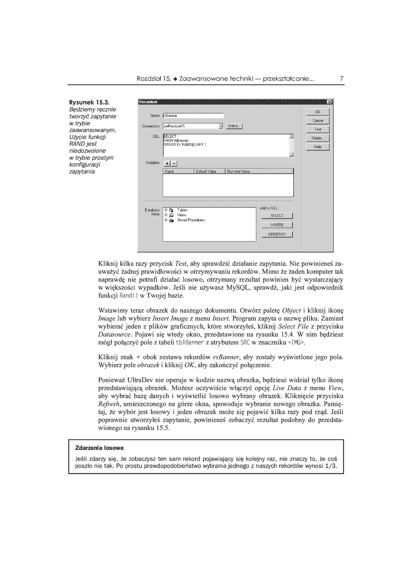 Fragment „Dreamweaver UltraDev 4. Vademecum profesjonalisty” — strona 18 z 33