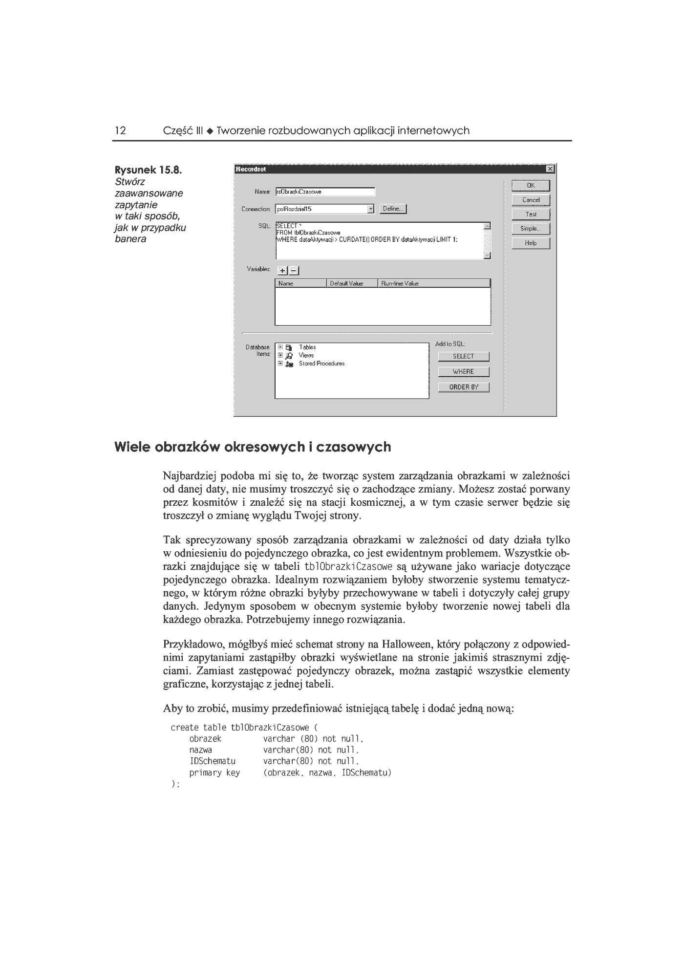 Fragment „Dreamweaver UltraDev 4. Vademecum profesjonalisty” — strona 23 z 33