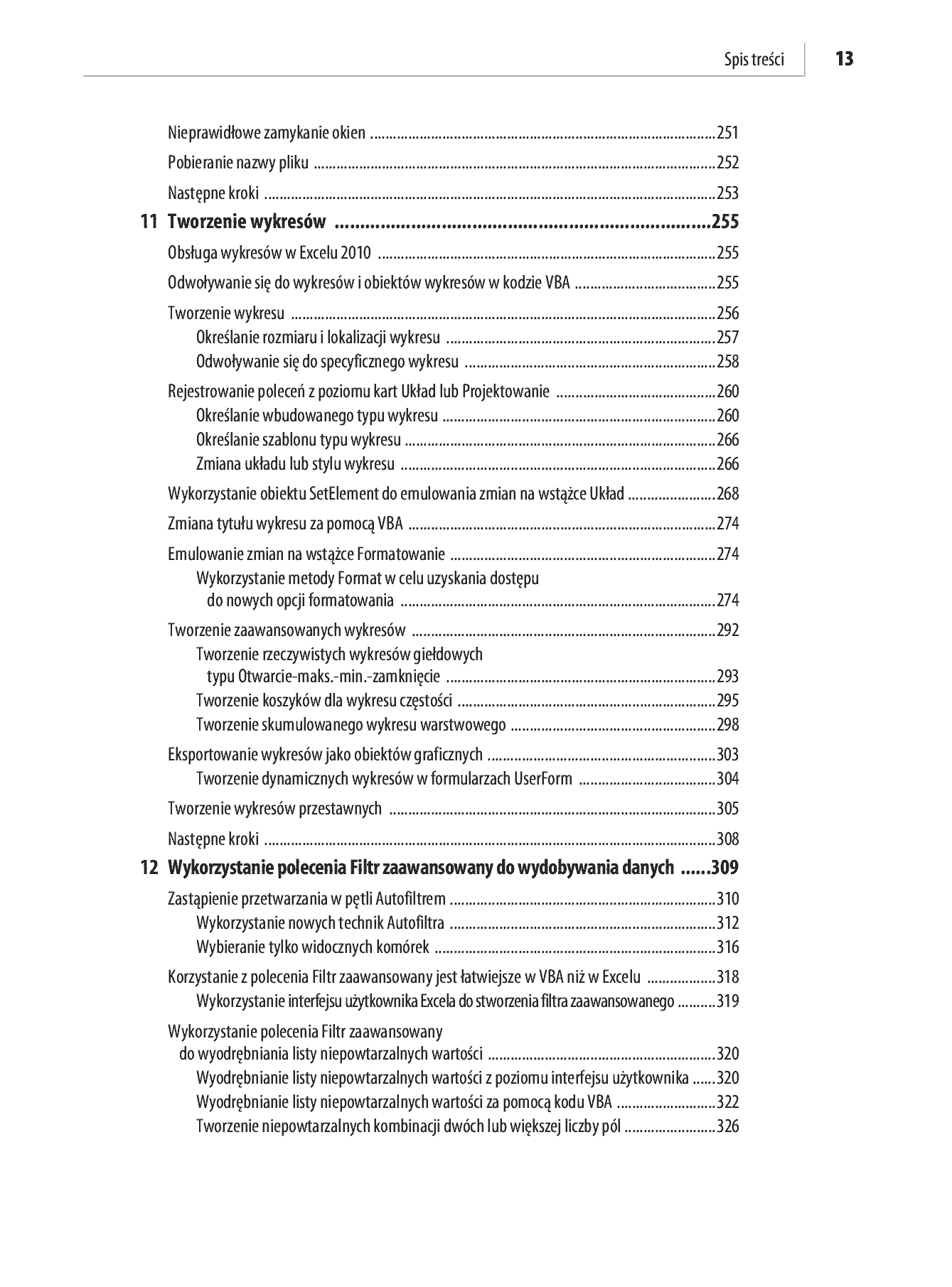 Fragment „Microsoft Excel 2010 PL. Język VBA i makra. Akademia Excela” — strona 11 z 85