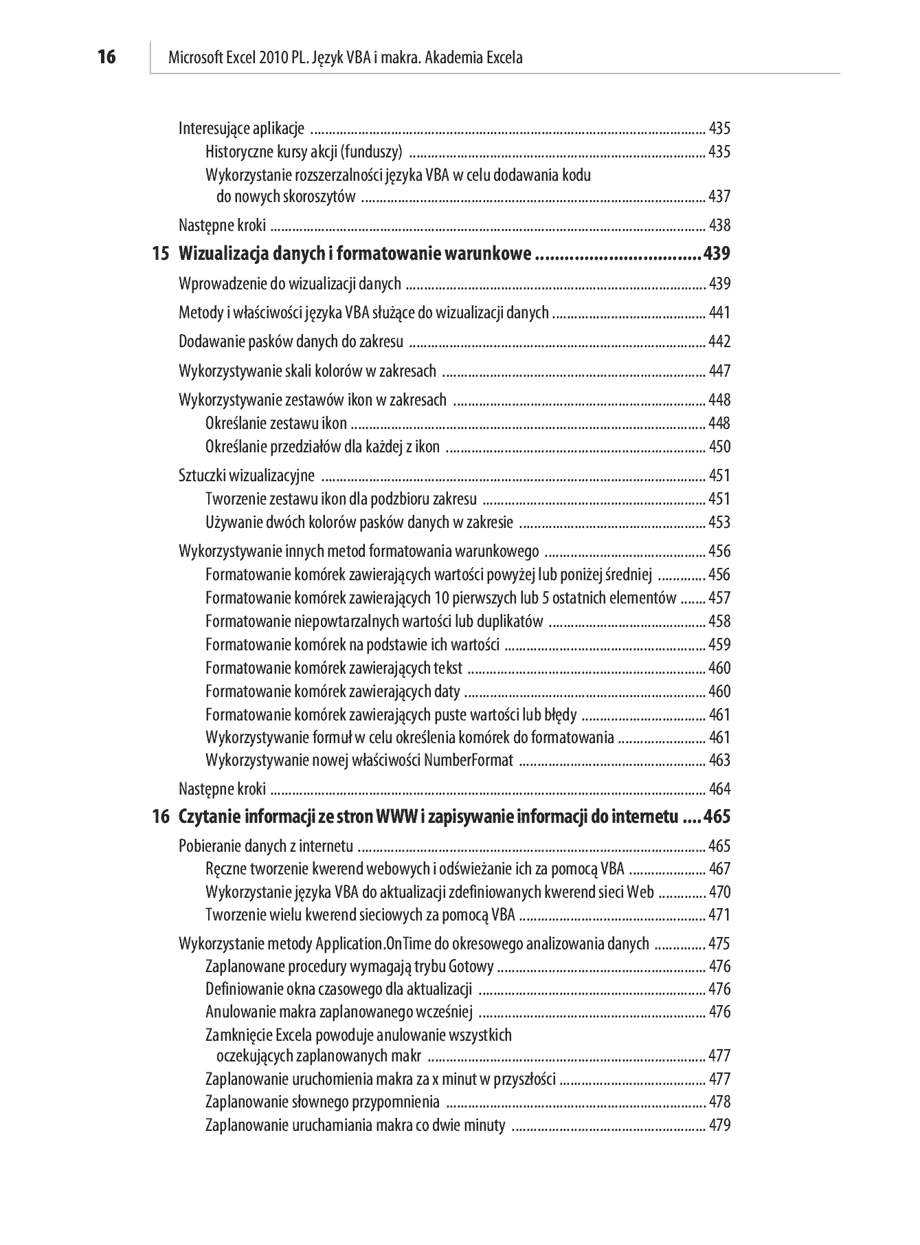 Fragment „Microsoft Excel 2010 PL. Język VBA i makra. Akademia Excela” — strona 14 z 85