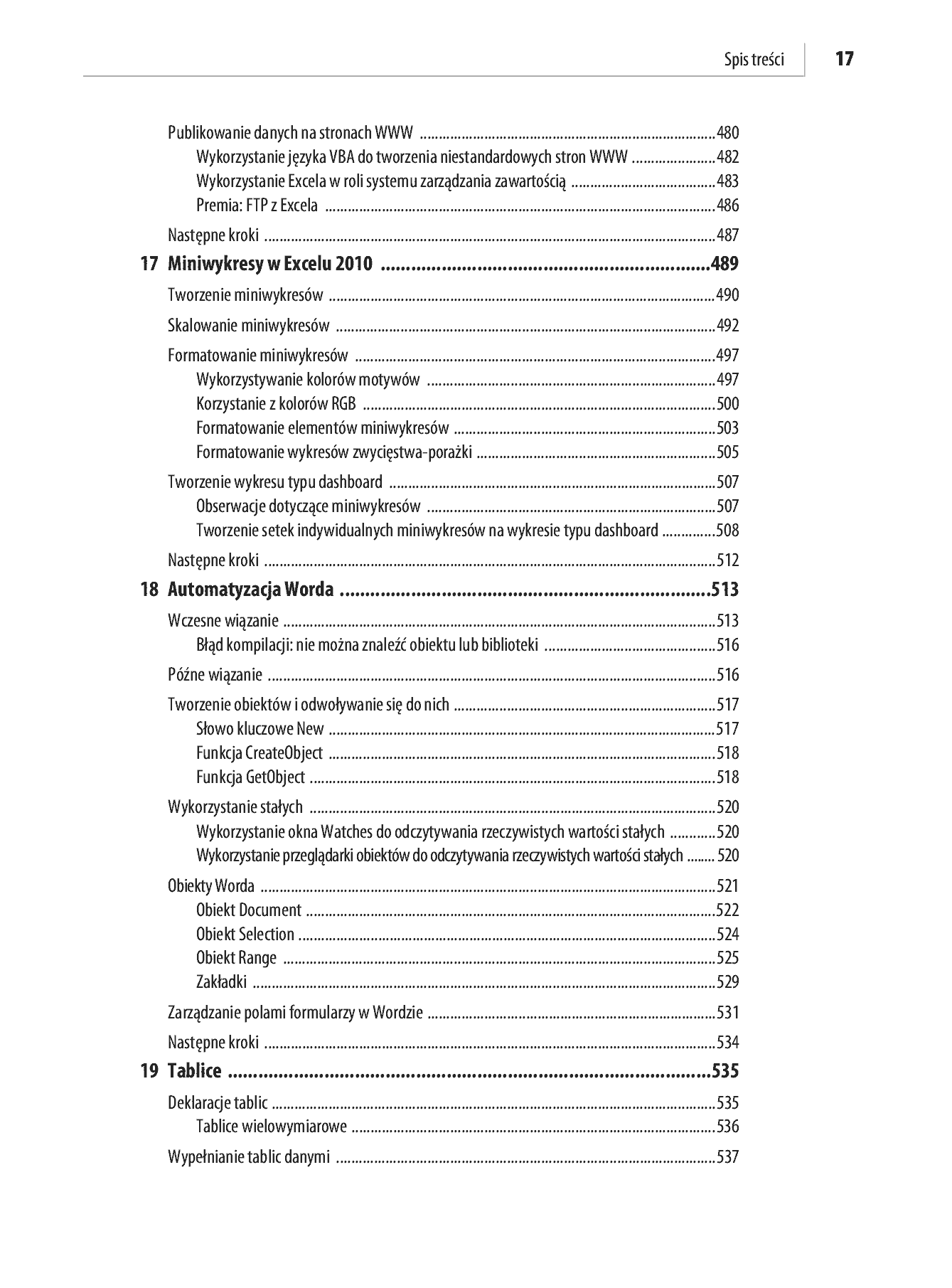 Fragment „Microsoft Excel 2010 PL. Język VBA i makra. Akademia Excela” — strona 15 z 85