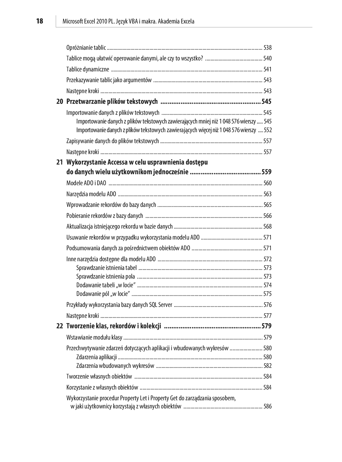 Fragment „Microsoft Excel 2010 PL. Język VBA i makra. Akademia Excela” — strona 16 z 85