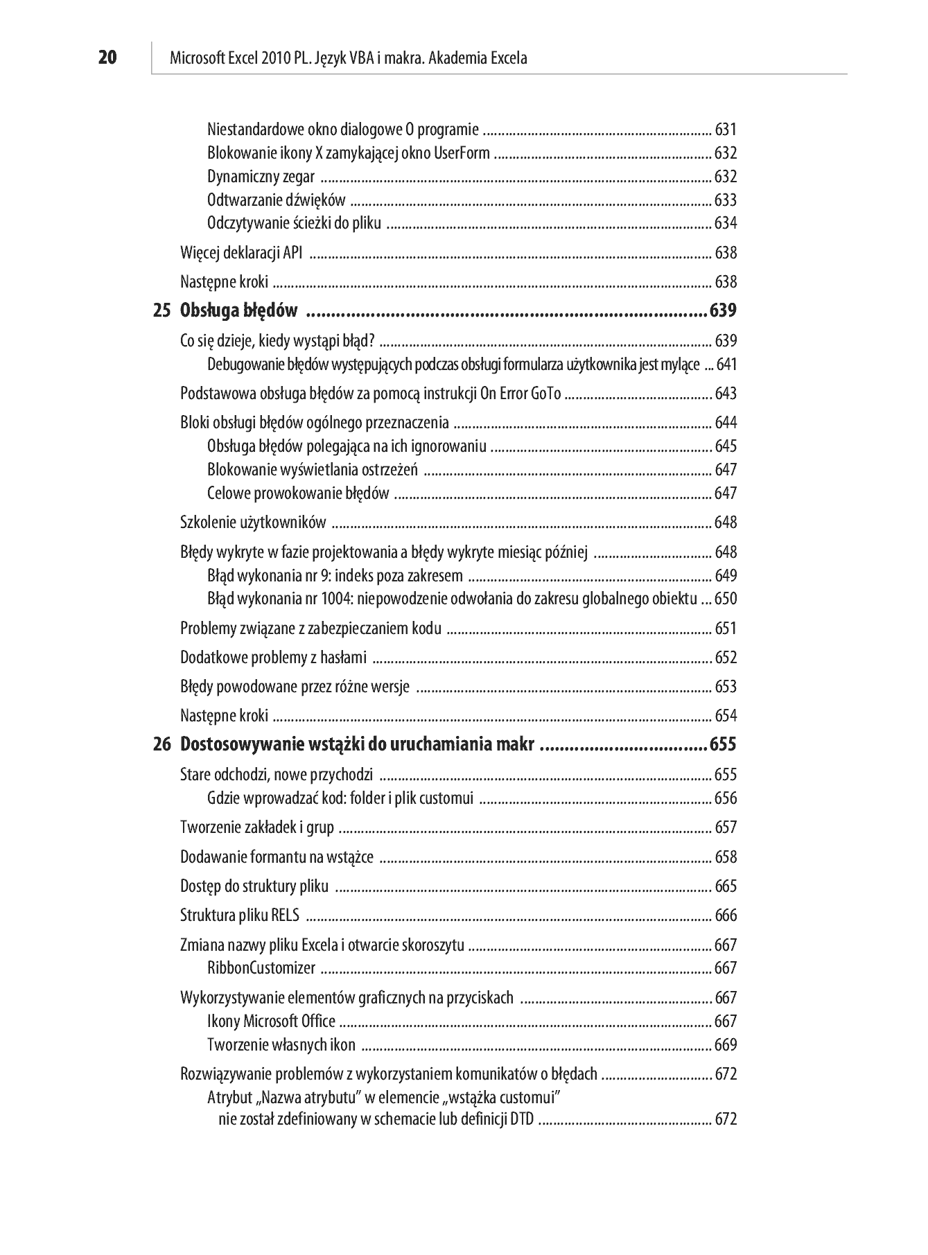 Fragment „Microsoft Excel 2010 PL. Język VBA i makra. Akademia Excela” — strona 18 z 85