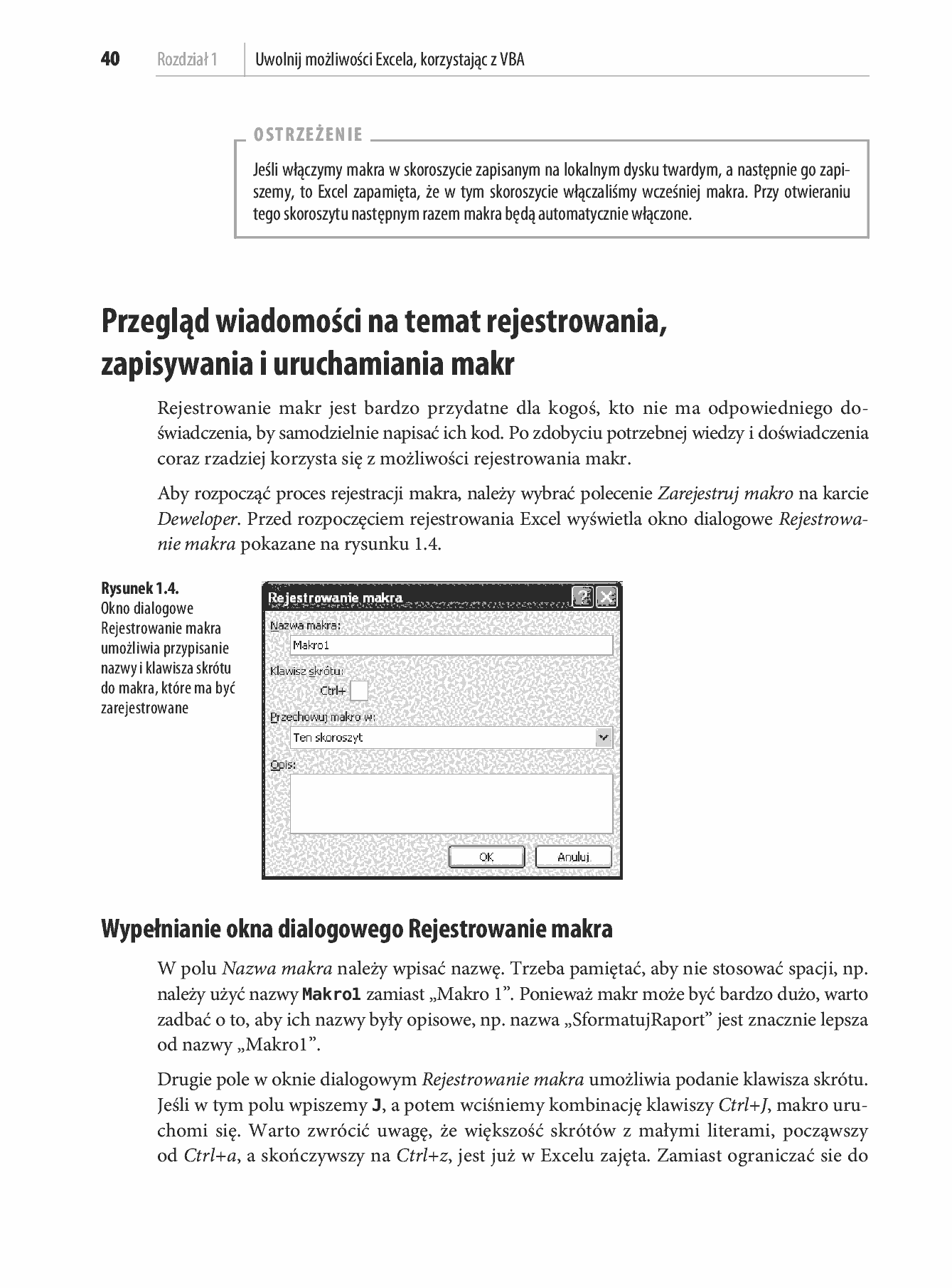 Fragment „Microsoft Excel 2010 PL. Język VBA i makra. Akademia Excela” — strona 27 z 85