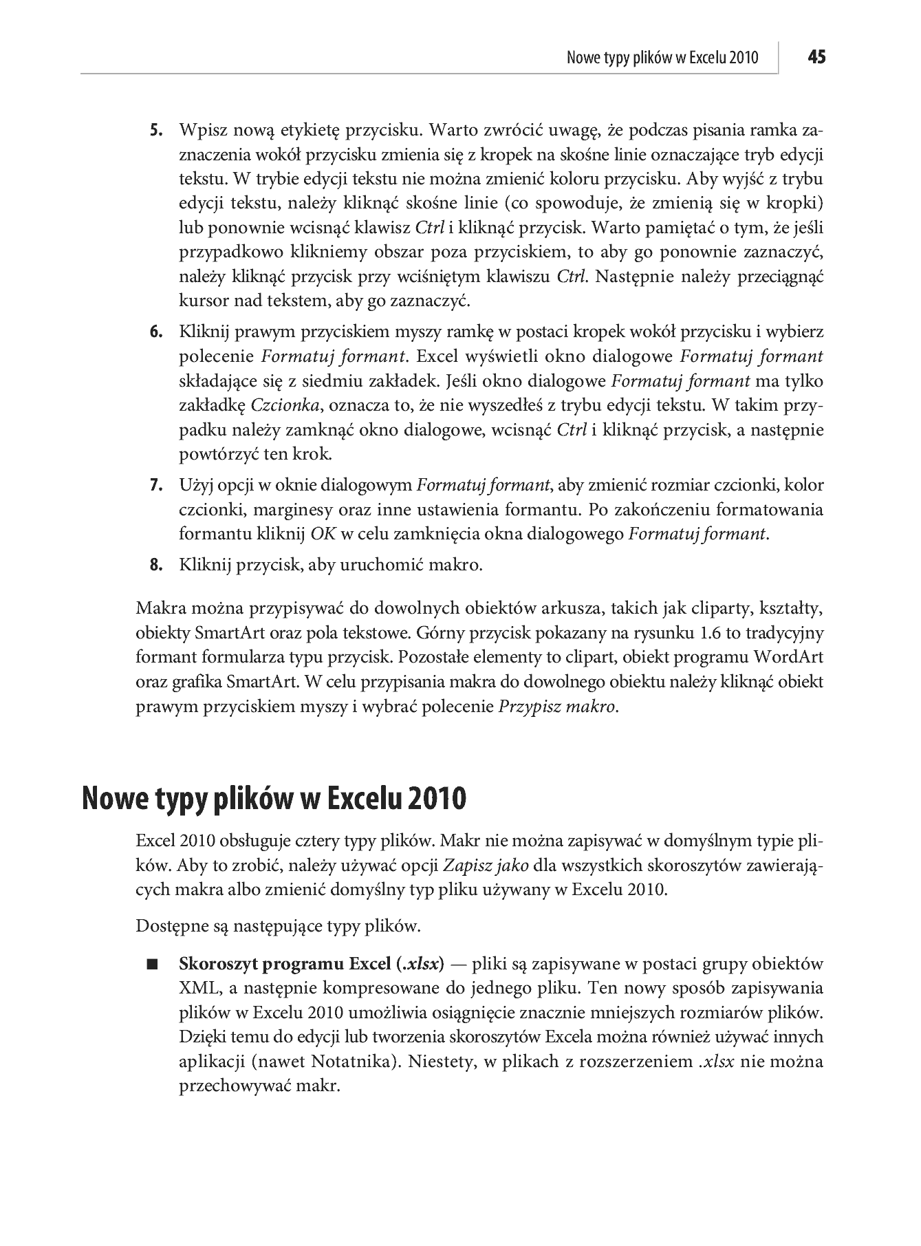 Fragment „Microsoft Excel 2010 PL. Język VBA i makra. Akademia Excela” — strona 32 z 85
