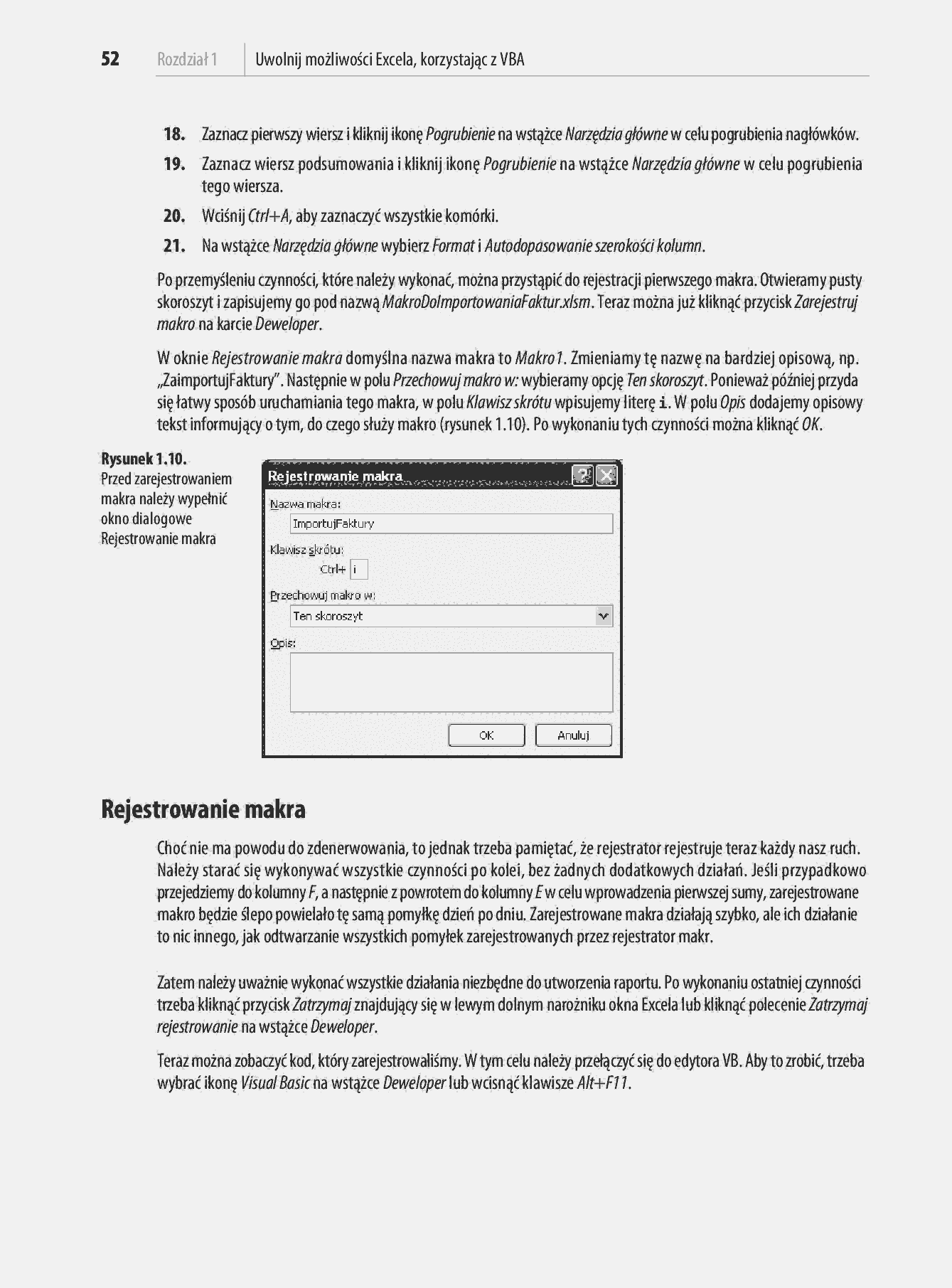 Fragment „Microsoft Excel 2010 PL. Język VBA i makra. Akademia Excela” — strona 39 z 85