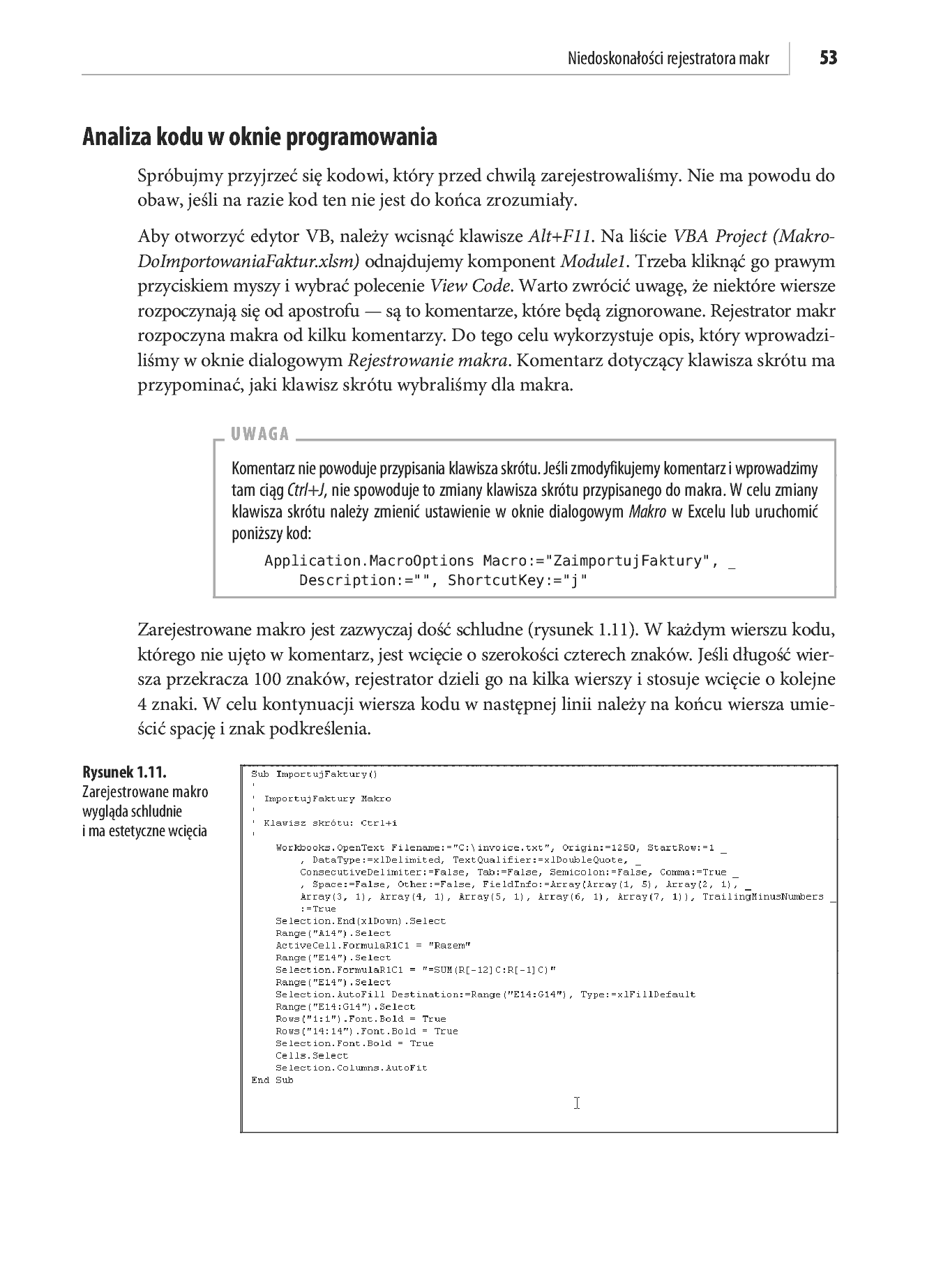 Fragment „Microsoft Excel 2010 PL. Język VBA i makra. Akademia Excela” — strona 40 z 85