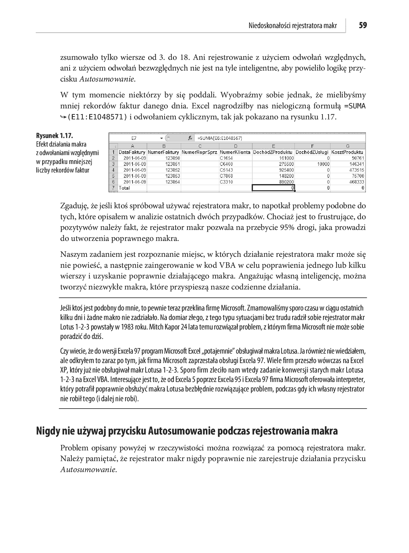 Fragment „Microsoft Excel 2010 PL. Język VBA i makra. Akademia Excela” — strona 46 z 85