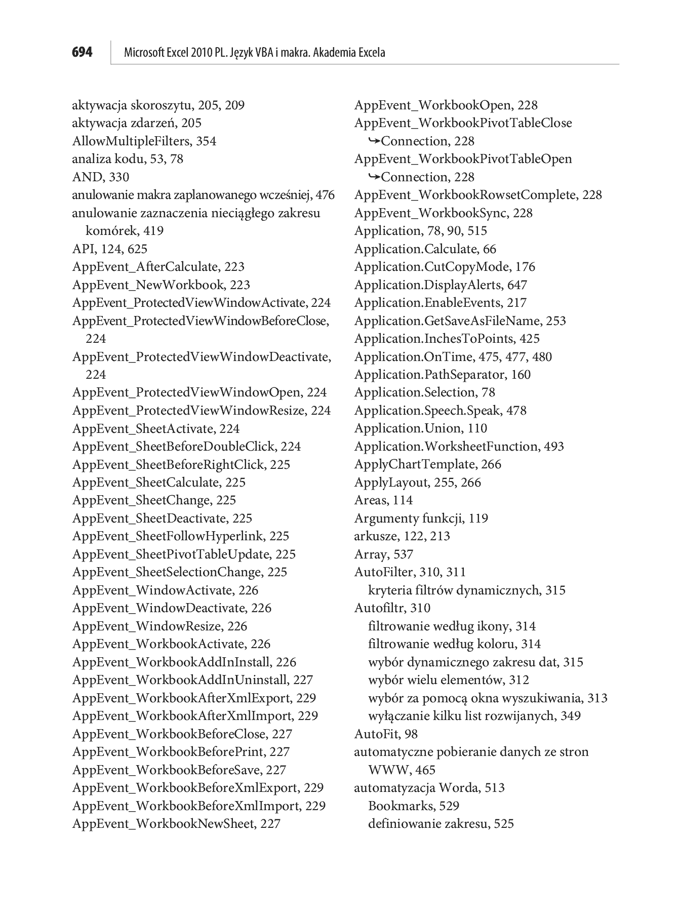 Fragment „Microsoft Excel 2010 PL. Język VBA i makra. Akademia Excela” — strona 51 z 85
