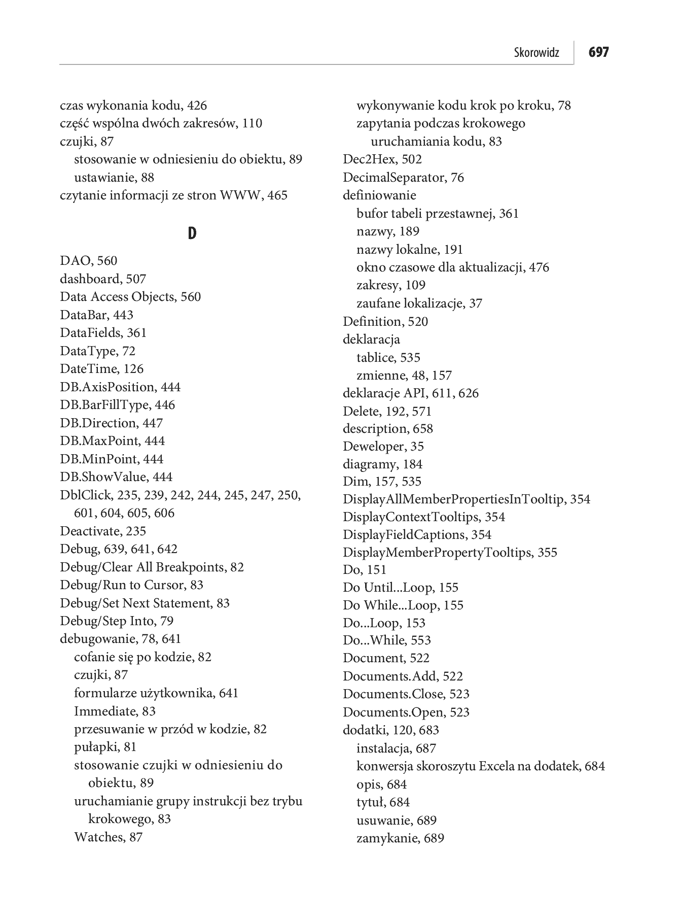 Fragment „Microsoft Excel 2010 PL. Język VBA i makra. Akademia Excela” — strona 54 z 85
