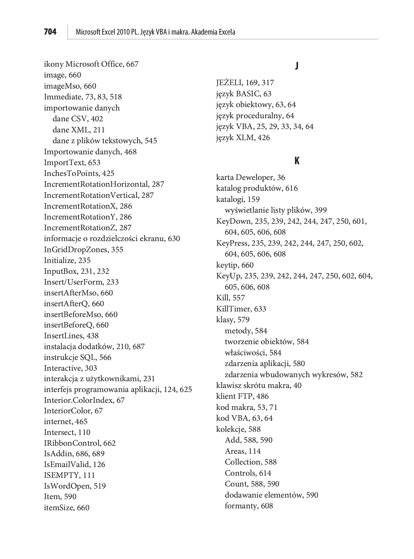 Fragment „Microsoft Excel 2010 PL. Język VBA i makra. Akademia Excela” — strona 61 z 85