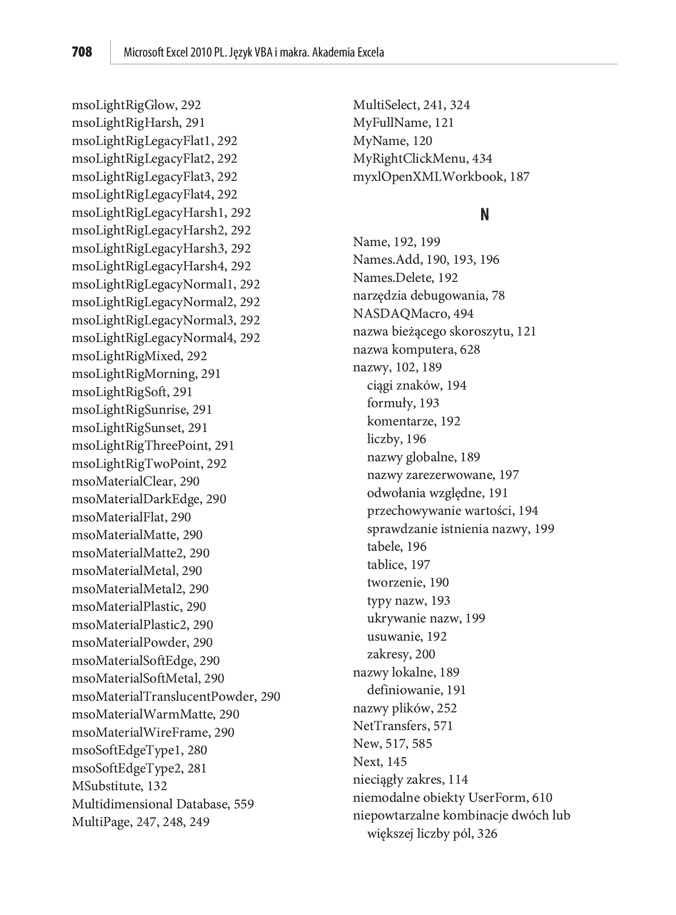Fragment „Microsoft Excel 2010 PL. Język VBA i makra. Akademia Excela” — strona 65 z 85