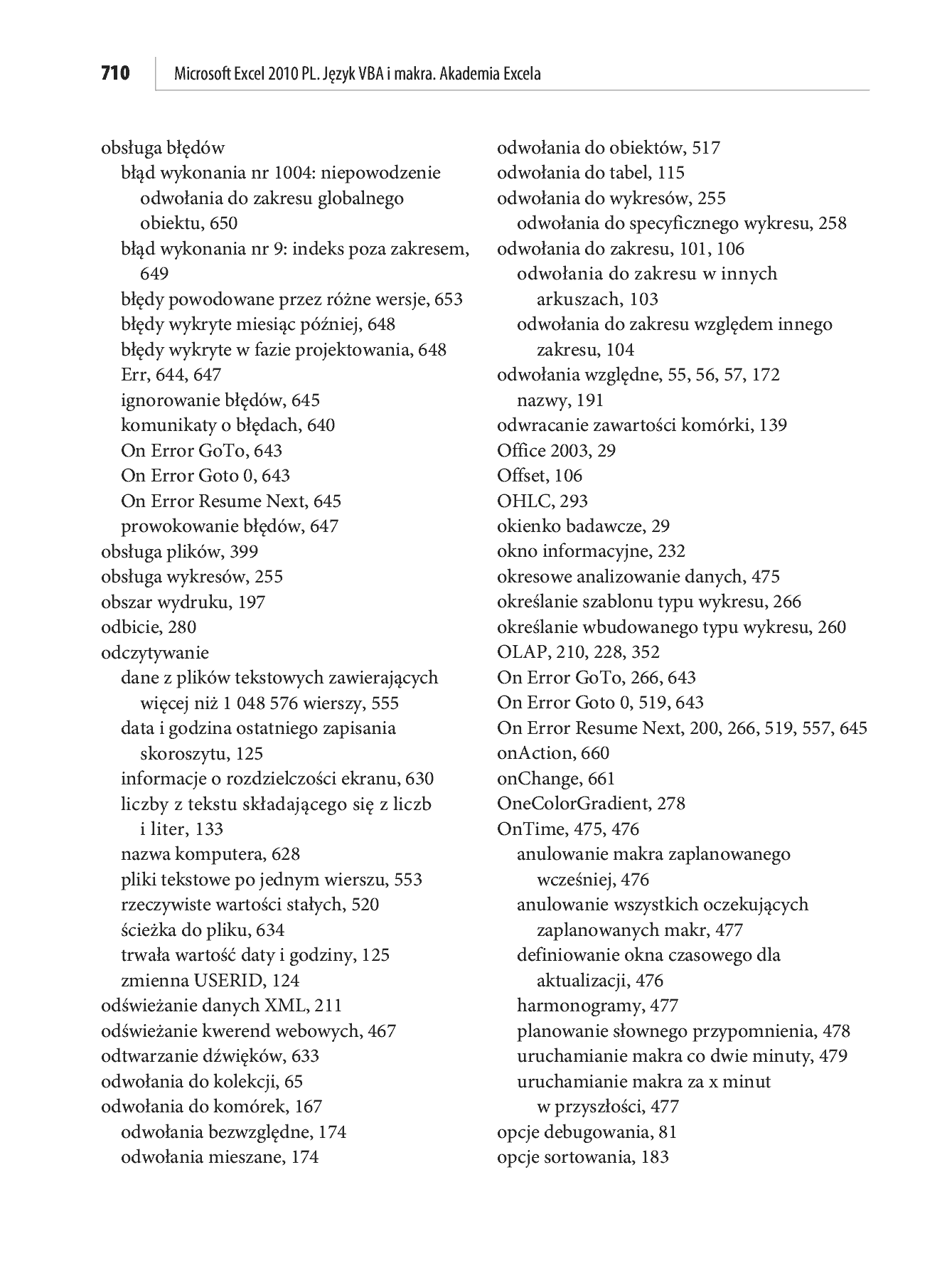 Fragment „Microsoft Excel 2010 PL. Język VBA i makra. Akademia Excela” — strona 67 z 85