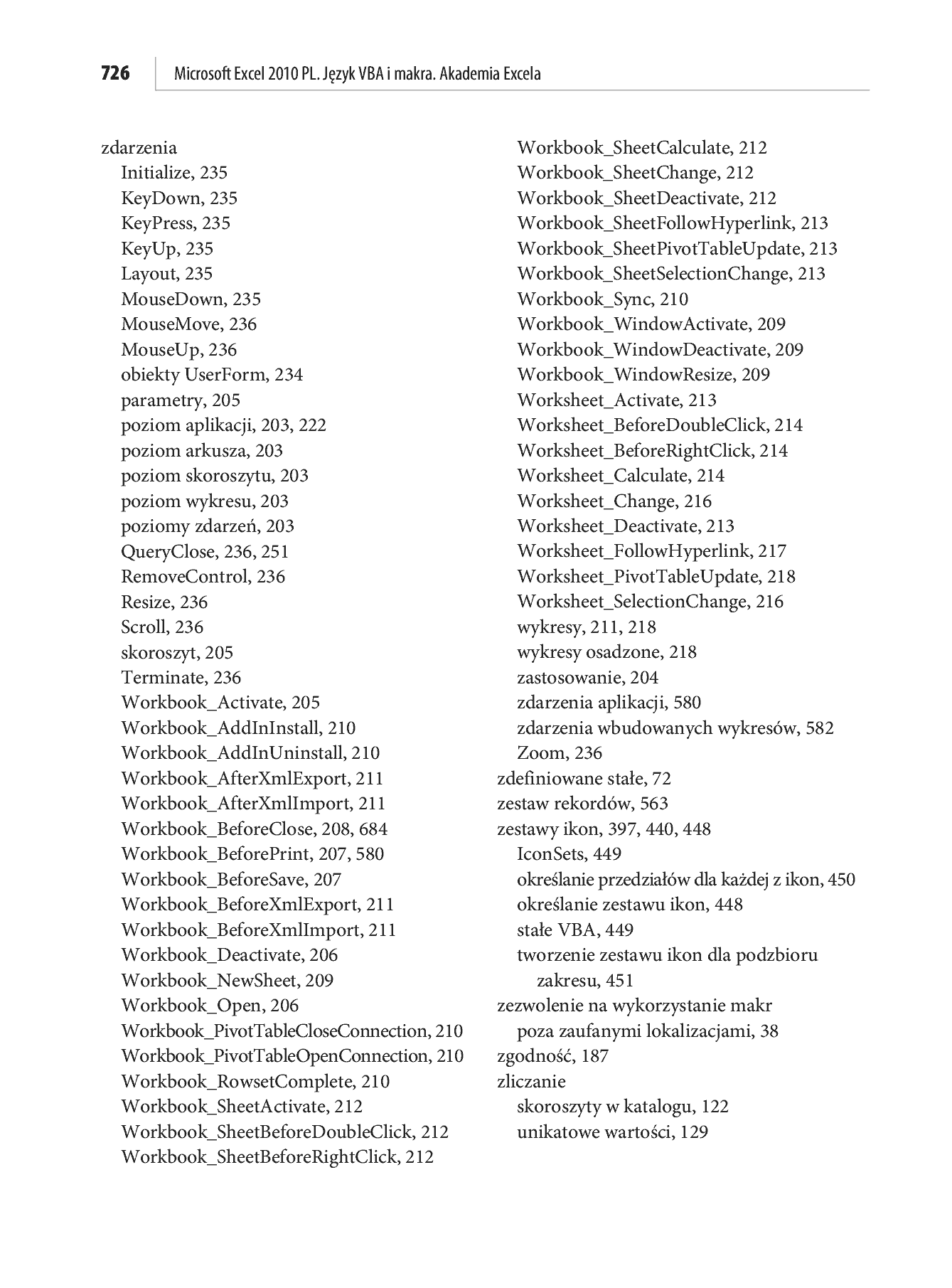 Fragment „Microsoft Excel 2010 PL. Język VBA i makra. Akademia Excela” — strona 83 z 85
