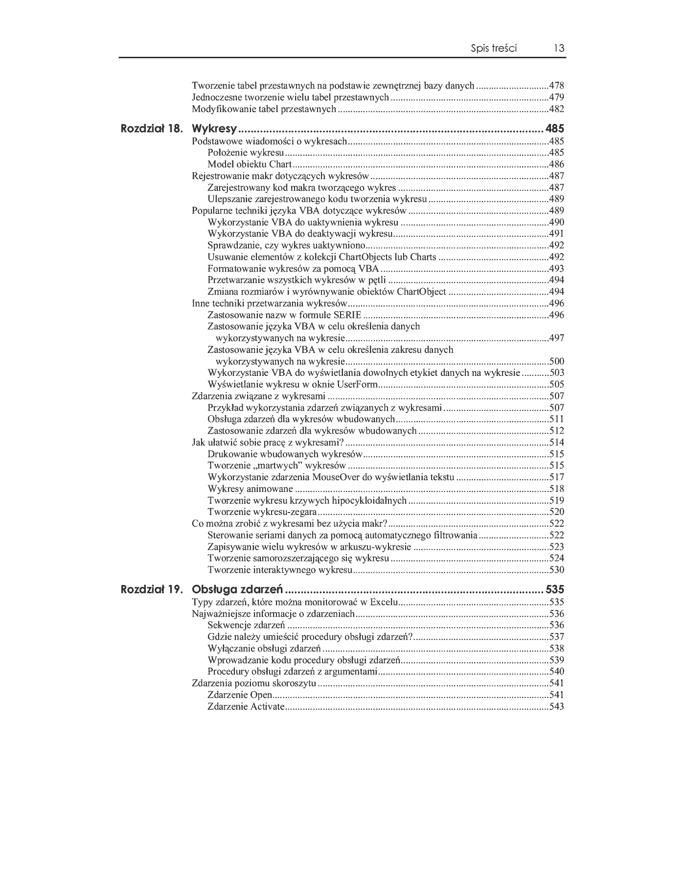 Fragment „Excel 2003 PL. Programowanie w VBA. Vademecum profesjonalisty” — strona 12 z 30