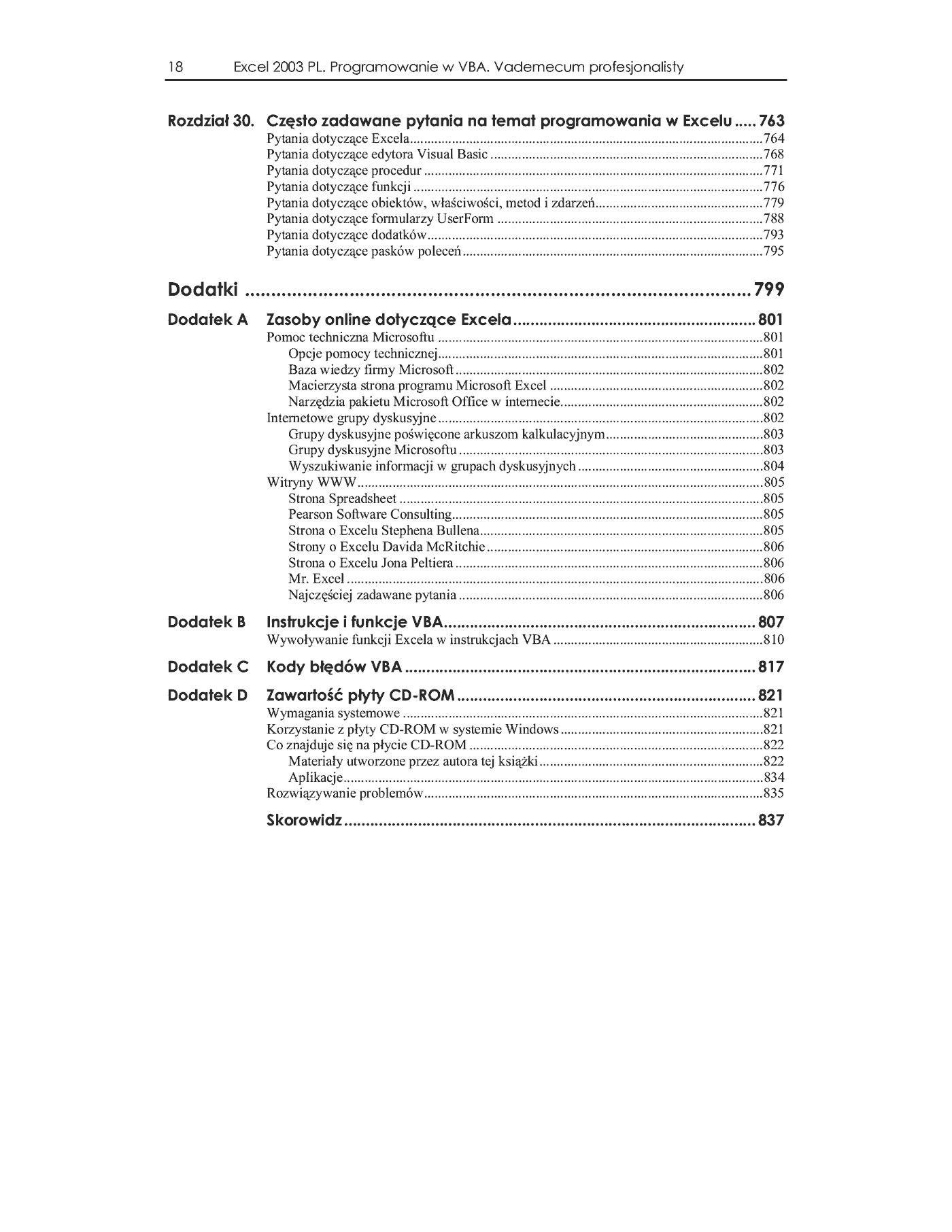 Fragment „Excel 2003 PL. Programowanie w VBA. Vademecum profesjonalisty” — strona 17 z 30