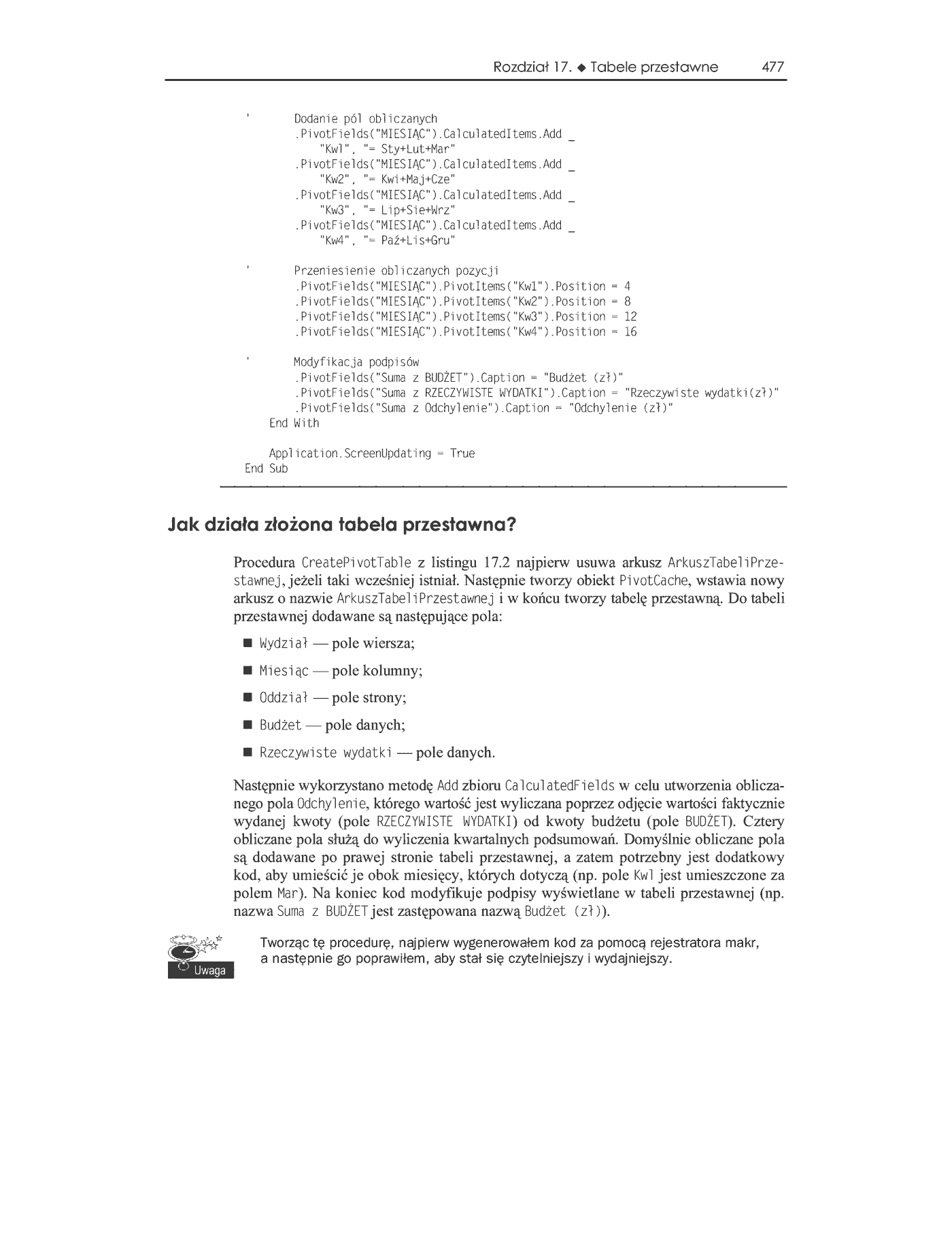 Fragment „Excel 2003 PL. Programowanie w VBA. Vademecum profesjonalisty” — strona 24 z 30