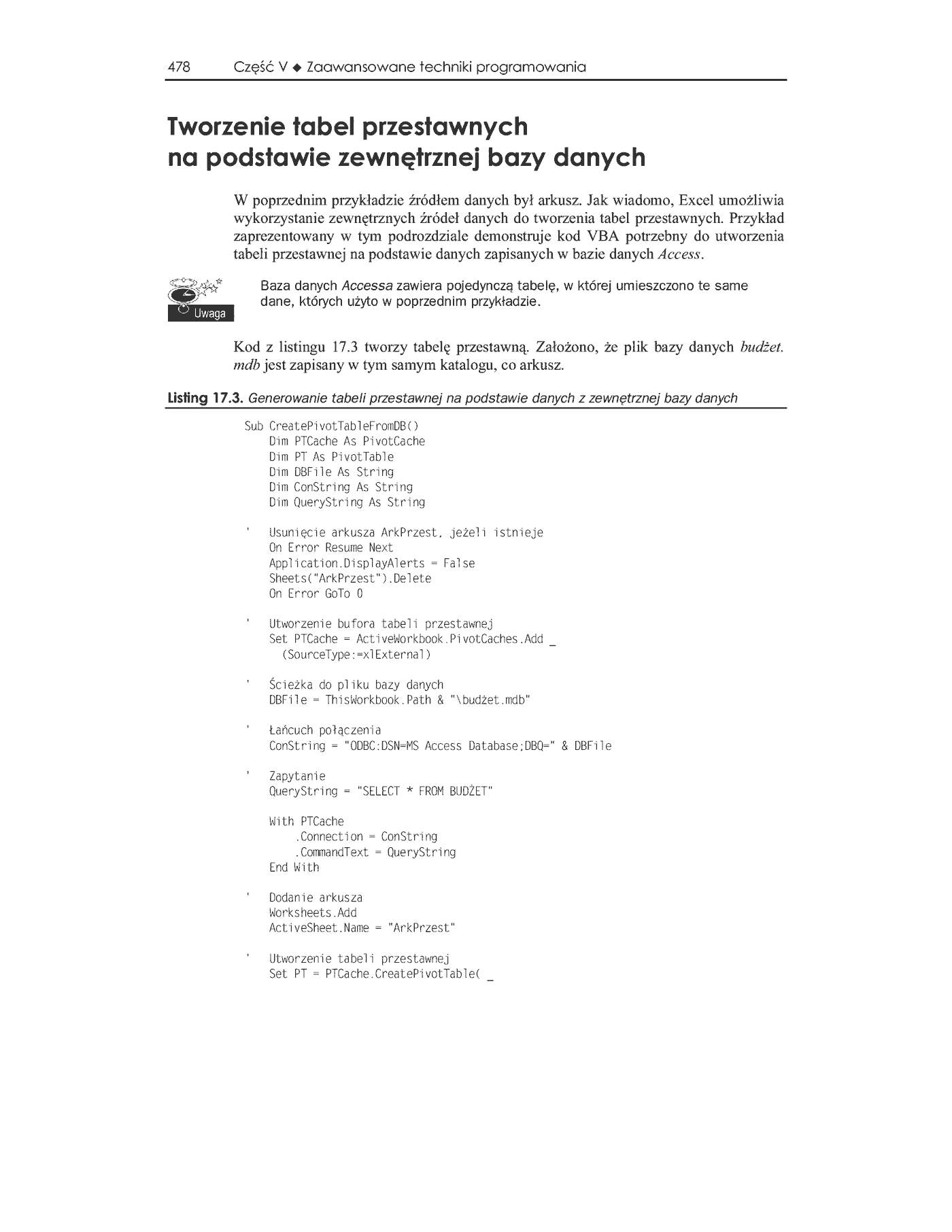 Fragment „Excel 2003 PL. Programowanie w VBA. Vademecum profesjonalisty” — strona 25 z 30