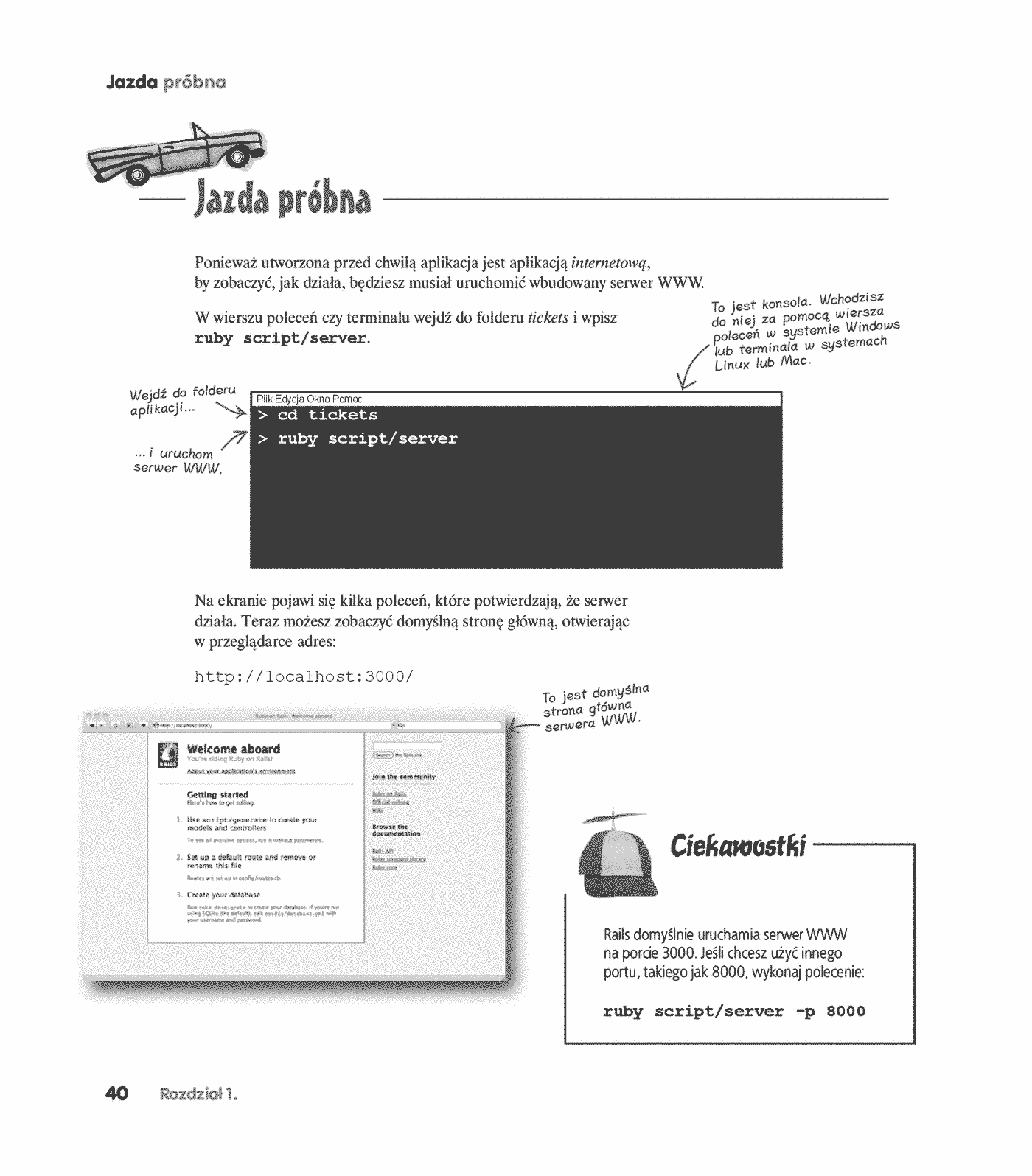 Fragment „Head First Ruby on Rails. Edycja polska” — strona 20 z 30