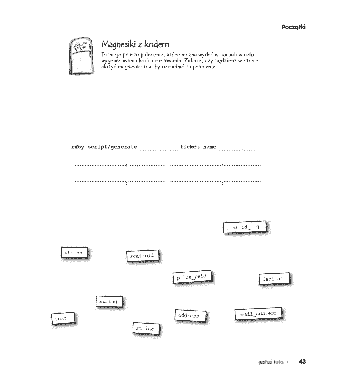 Fragment „Head First Ruby on Rails. Edycja polska” — strona 23 z 30