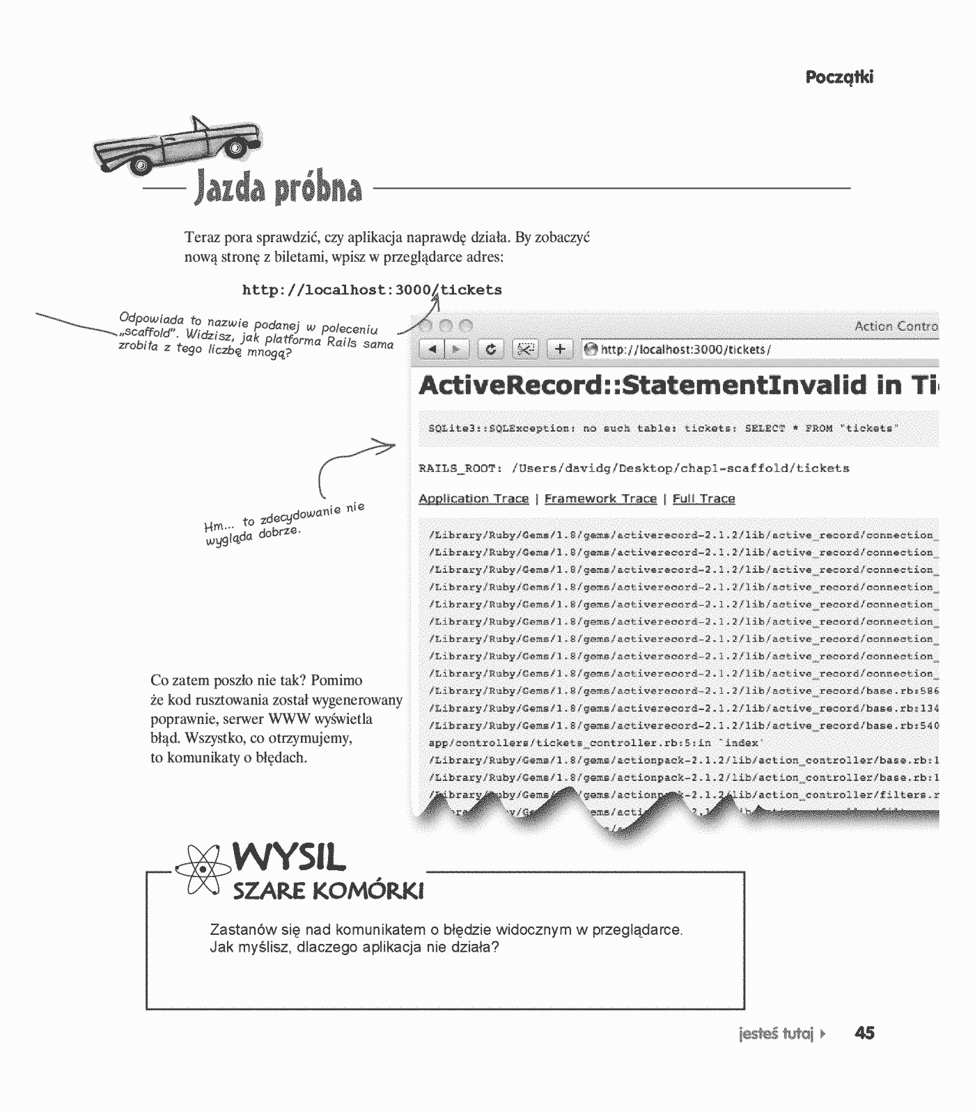 Fragment „Head First Ruby on Rails. Edycja polska” — strona 25 z 30