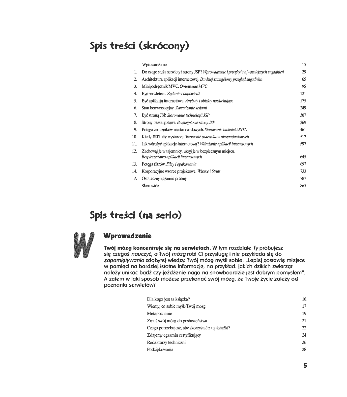 Fragment „Head First Servlets & JSP. Edycja polska (Rusz głową!)” — strona 2 z 30