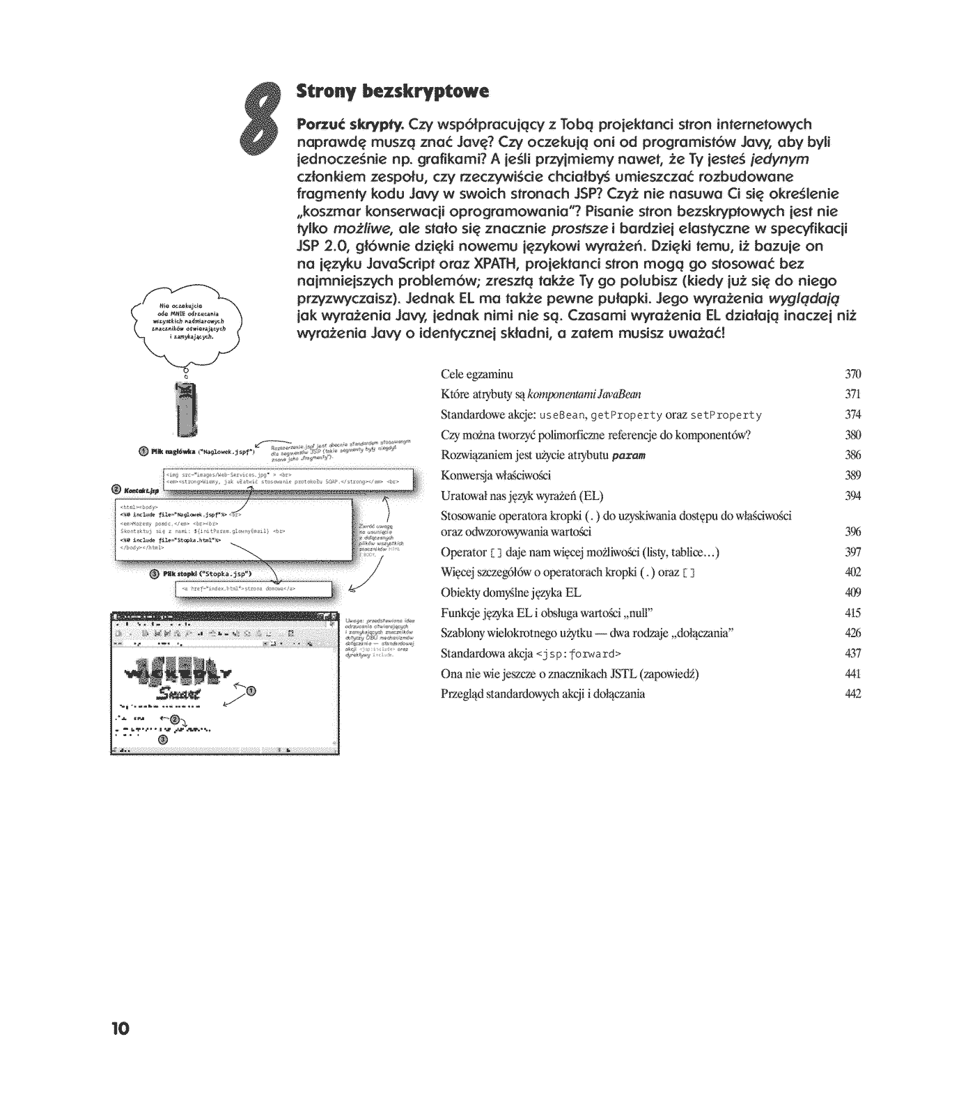 Fragment „Head First Servlets & JSP. Edycja polska (Rusz głową!)” — strona 7 z 30