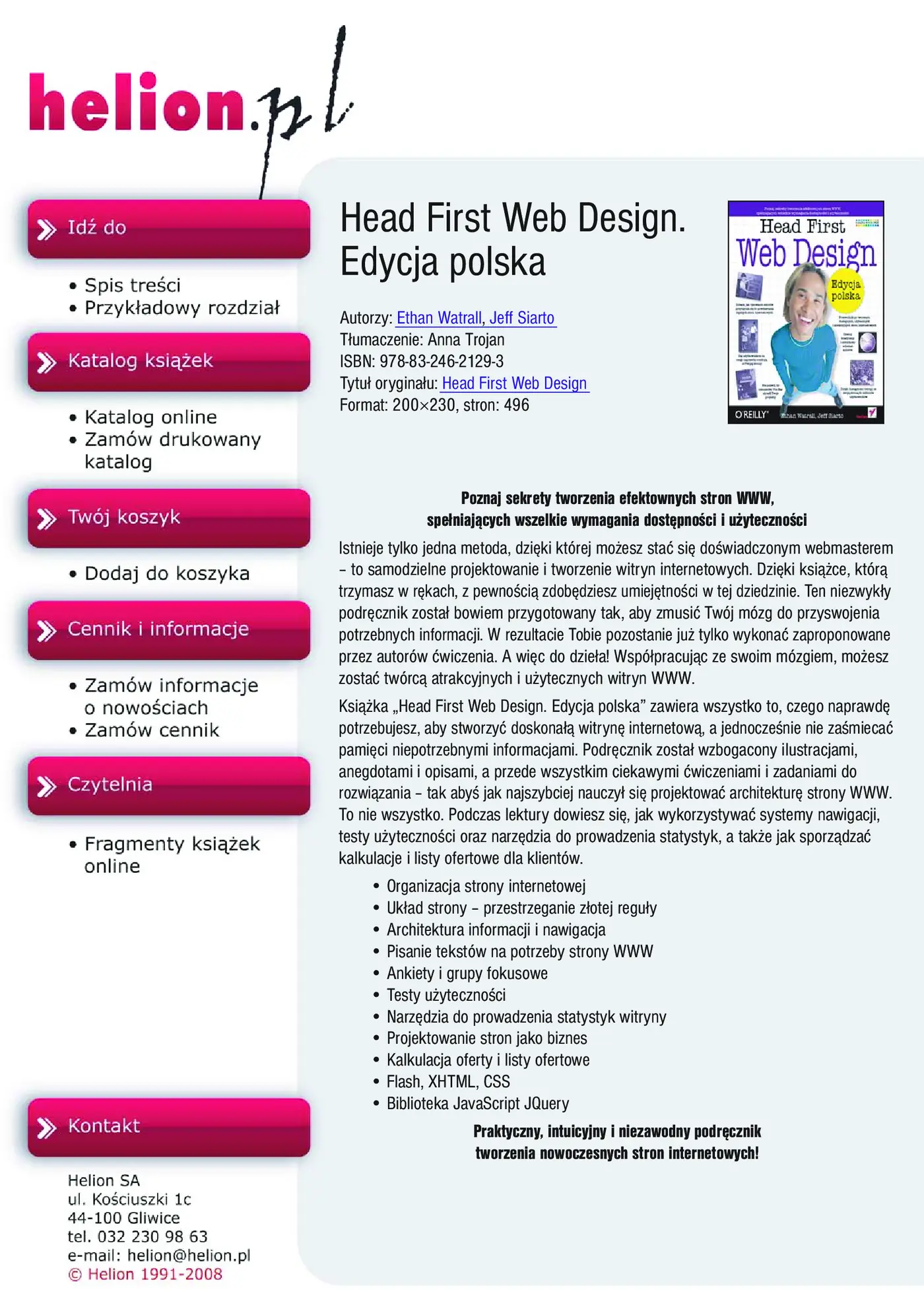 Fragment „Head First Web Design. Edycja polska” — strona 1 z 30