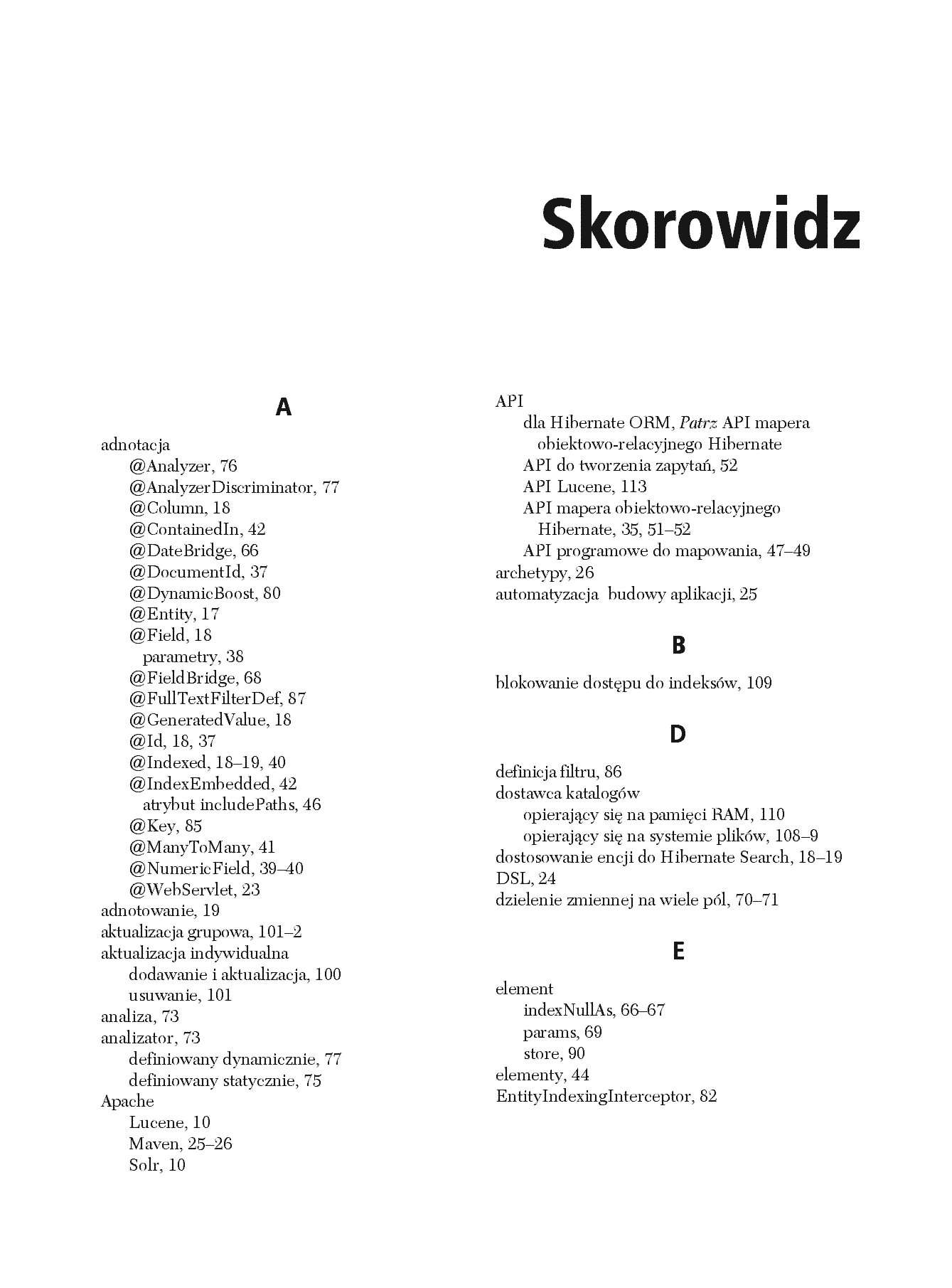 Fragment „Hibernate Search. Skuteczne wyszukiwanie” — strona 21 z 26