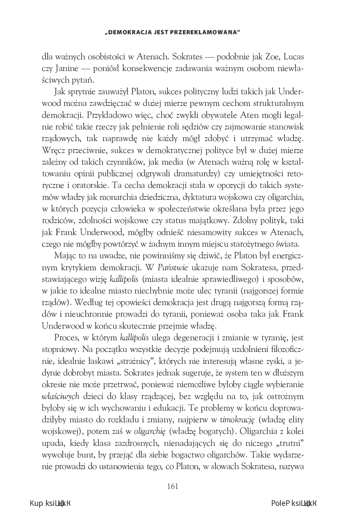 Fragment „House of Cards i filozofia. Demokracja jest przereklamowana” — strona 9 z 20