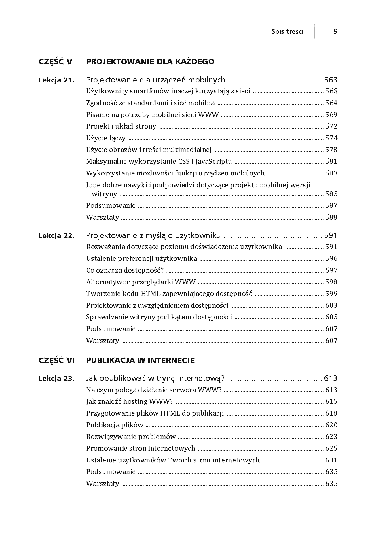 Fragment „HTML,CSS i JavaScript dla każdego. Wydanie VII” — strona 9 z 30