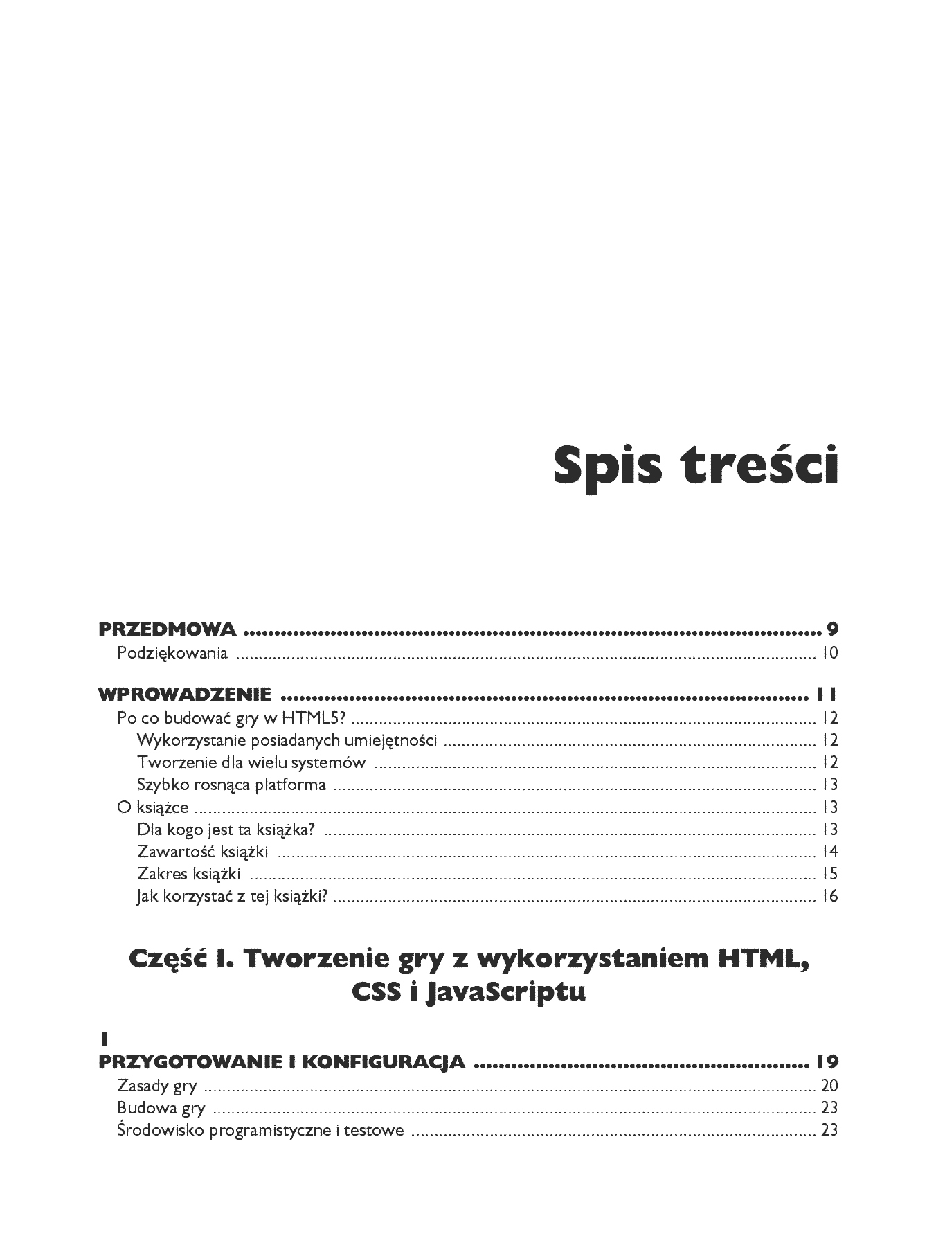 Fragment „HTML5. Tworzenie gier z wykorzystaniem CSS i JavaScript” — strona 3 z 30