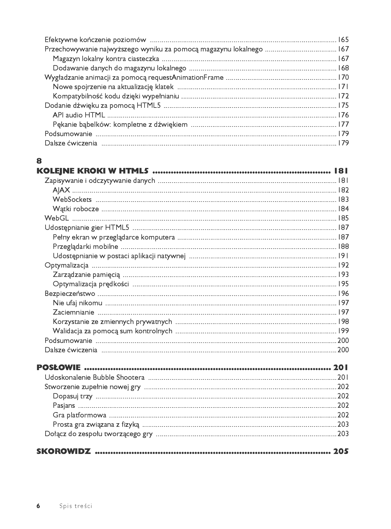 Fragment „HTML5. Tworzenie gier z wykorzystaniem CSS i JavaScript” — strona 6 z 30