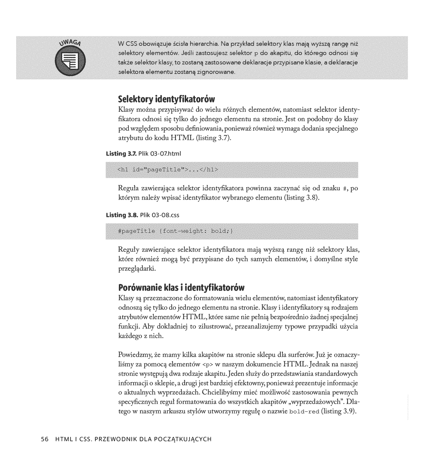 Fragment „HTML i CSS. Przewodnik dla początkujących. Solidne podstawy kodowania i projektowania responsywnych stron internetowych” — strona 20 z 28