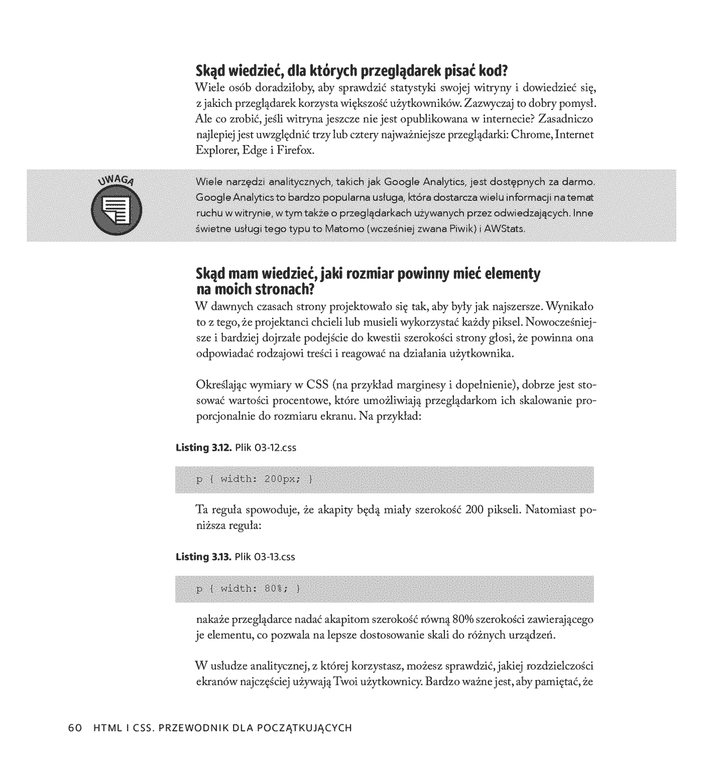 Fragment „HTML i CSS. Przewodnik dla początkujących. Solidne podstawy kodowania i projektowania responsywnych stron internetowych” — strona 24 z 28