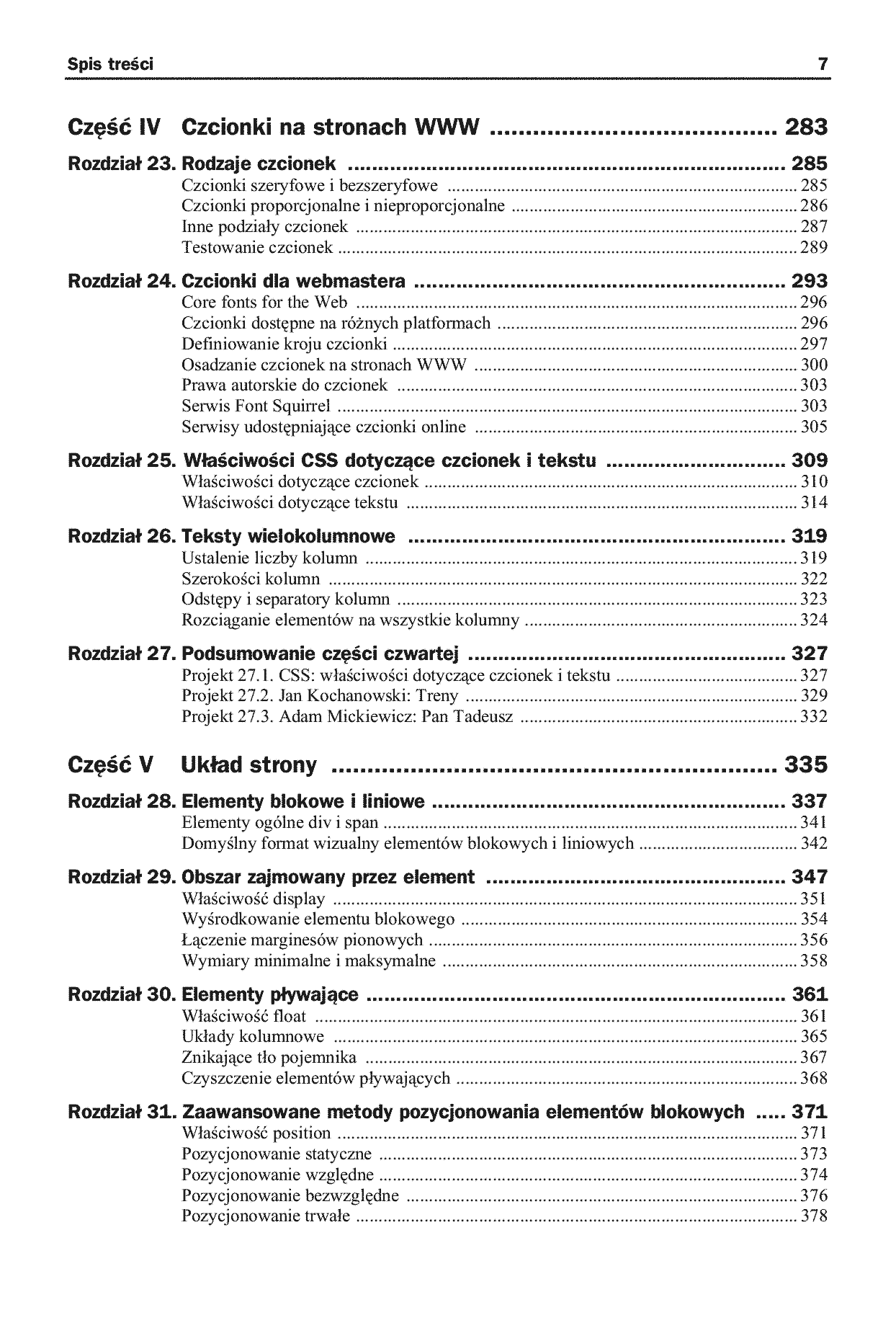 Fragment „HTML5 i CSS3. Praktyczne projekty” — strona 7 z 26