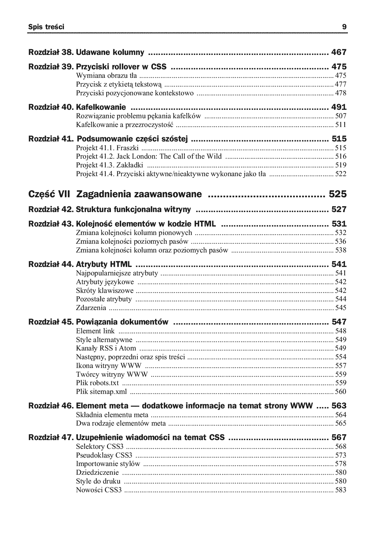 Fragment „HTML5 i CSS3. Praktyczne projekty” — strona 9 z 26