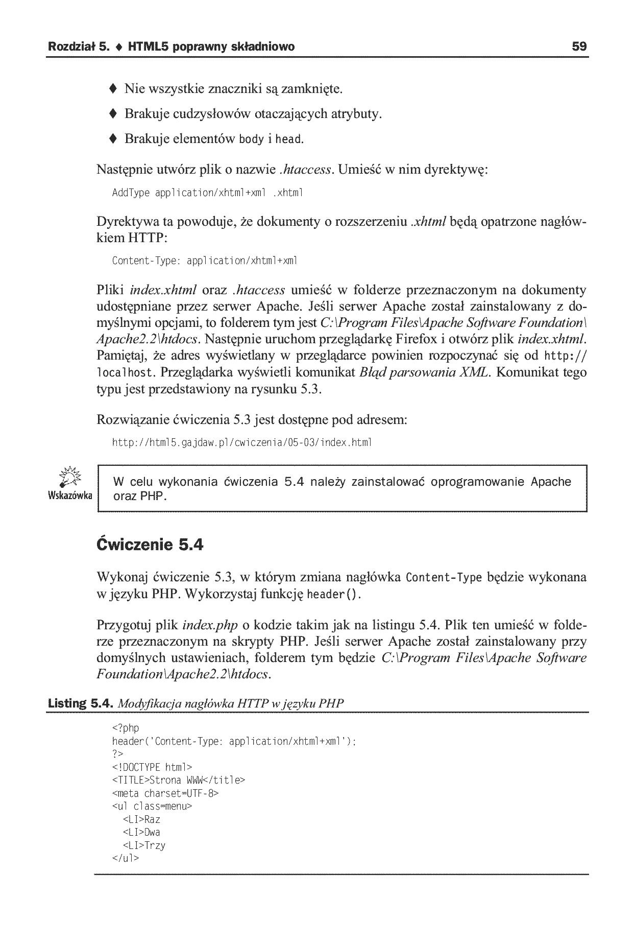 Fragment „HTML5 i CSS3. Praktyczne projekty” — strona 15 z 26