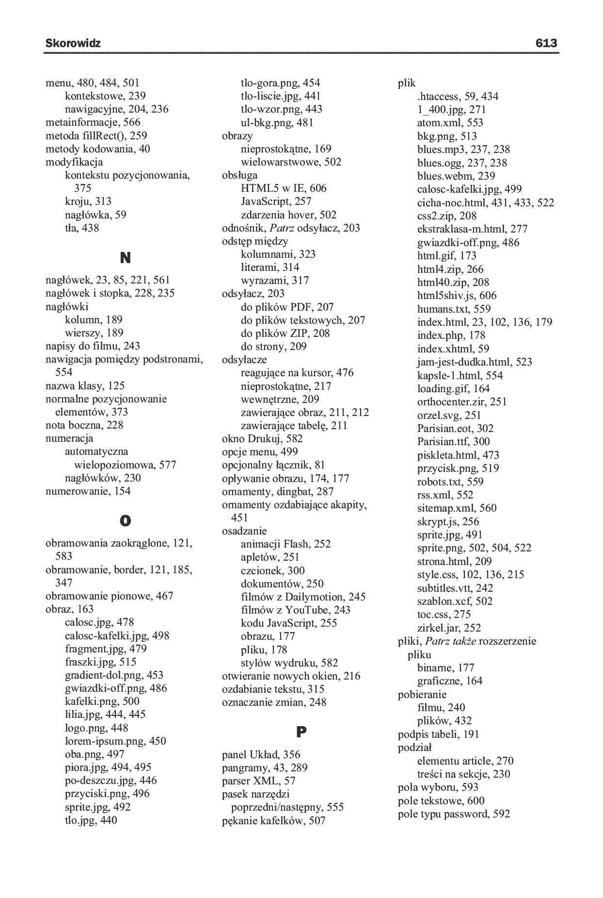 Fragment „HTML5 i CSS3. Praktyczne projekty” — strona 20 z 26