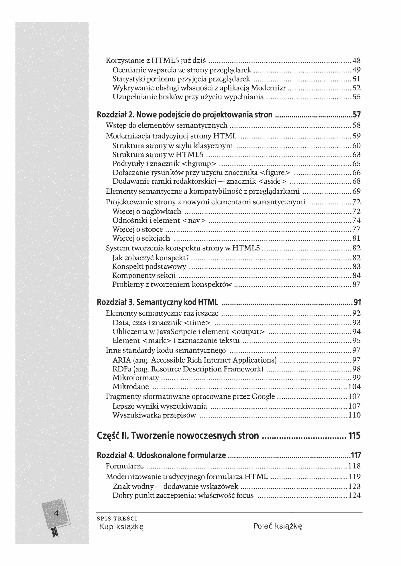 Fragment „HTML5. Nieoficjalny podręcznik” — strona 4 z 30