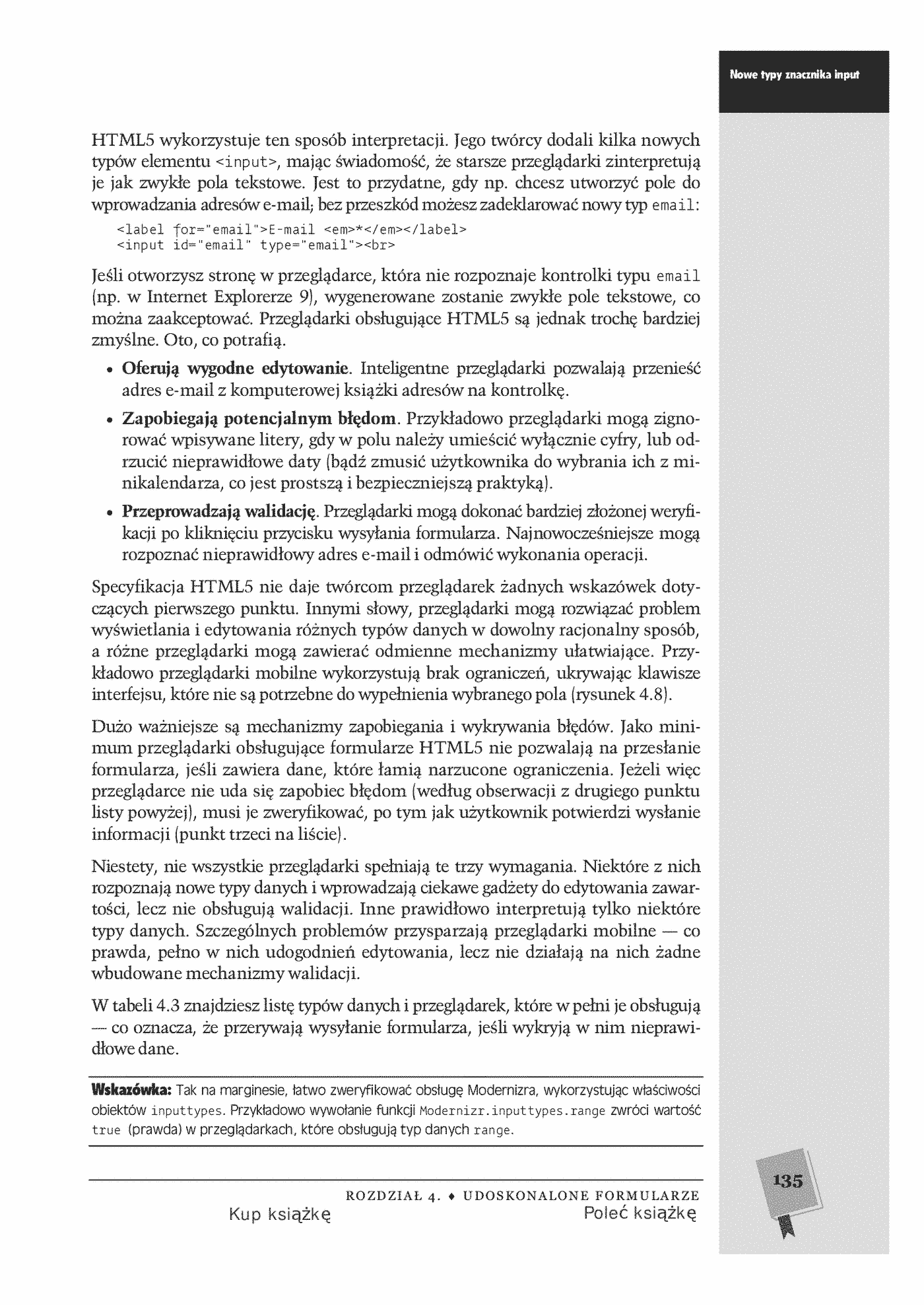 Fragment „HTML5. Nieoficjalny podręcznik” — strona 29 z 30