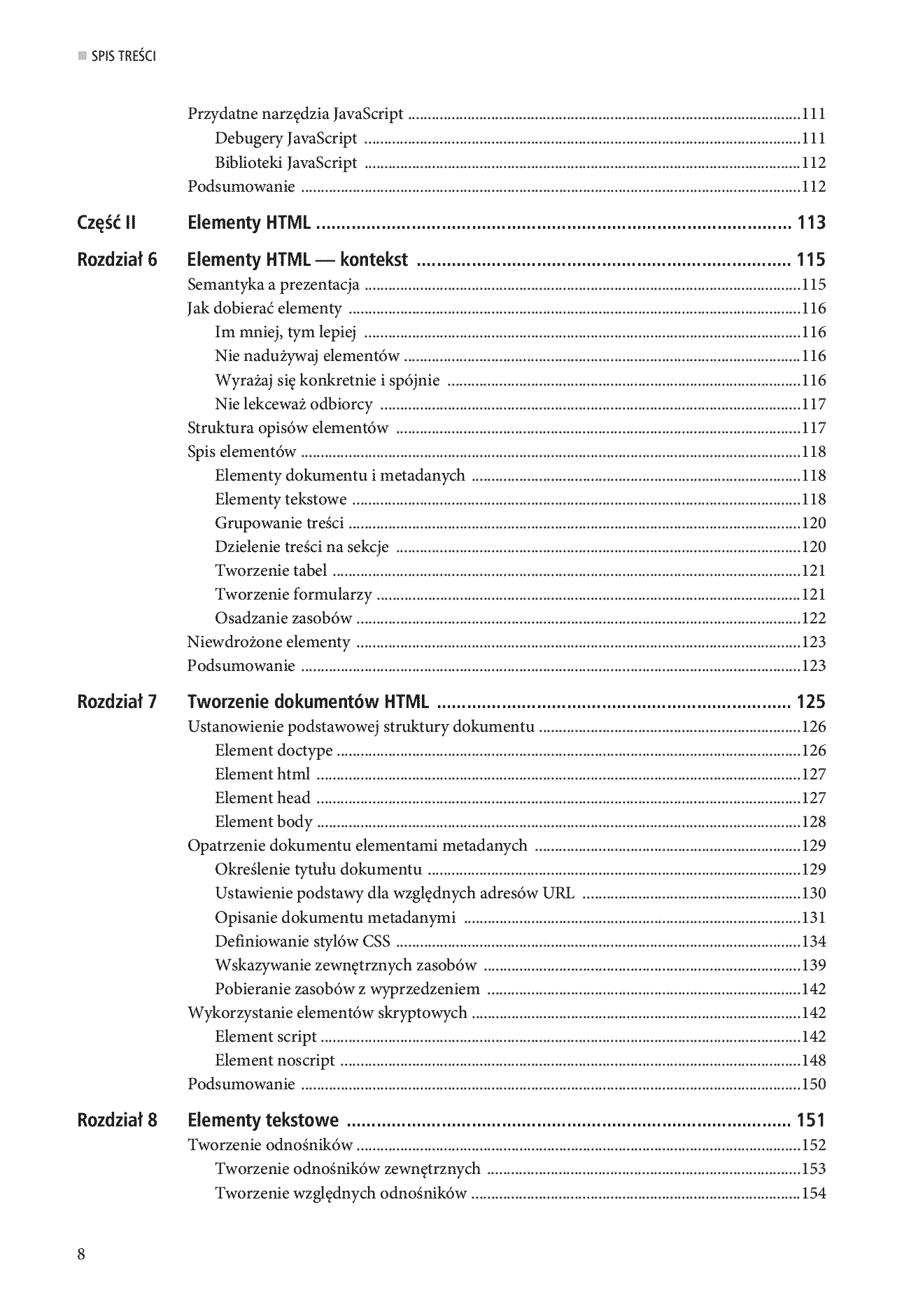Fragment „HTML5. Przewodnik encyklopedyczny” — strona 6 z 30