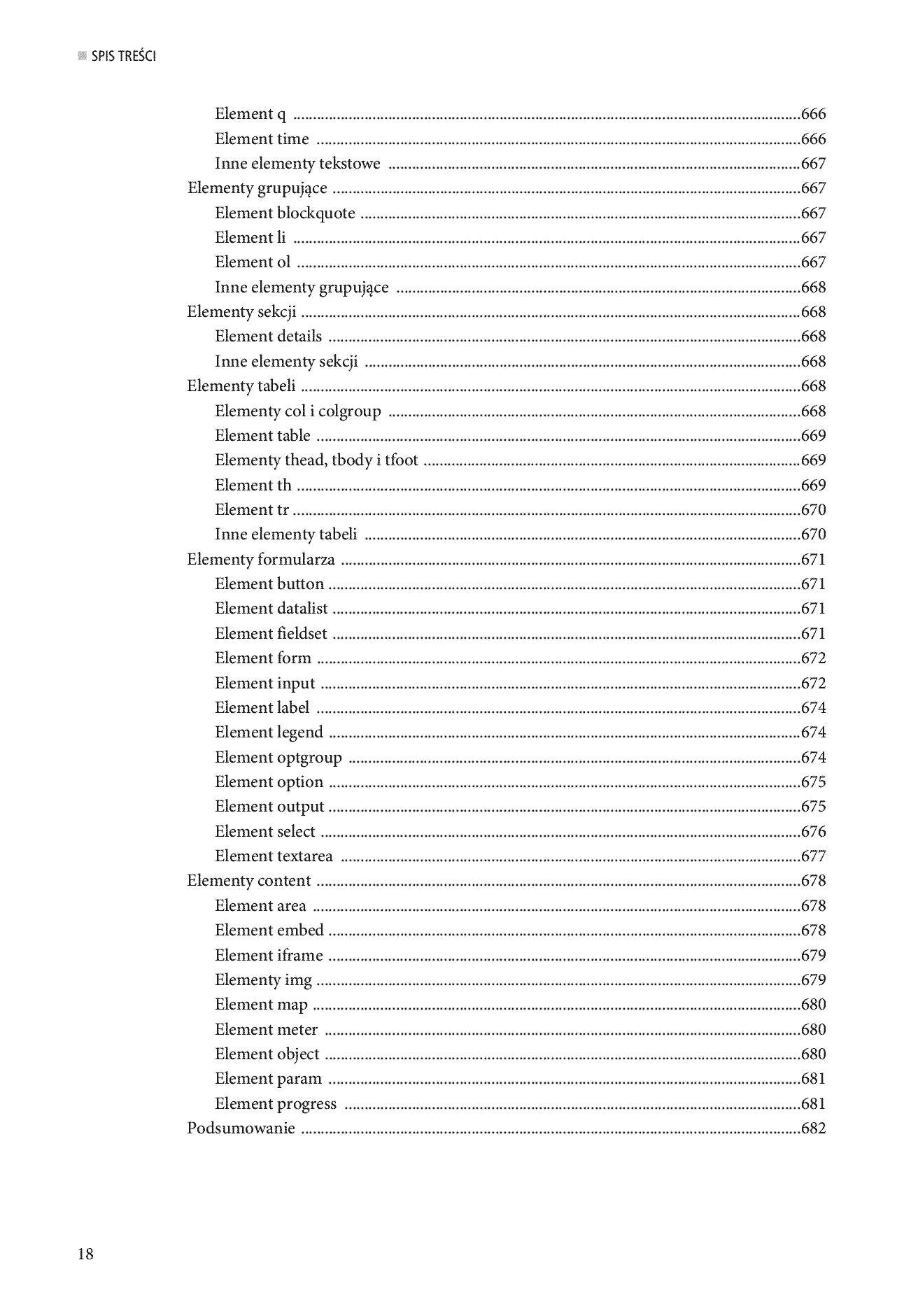 Fragment „HTML5. Przewodnik encyklopedyczny” — strona 16 z 30