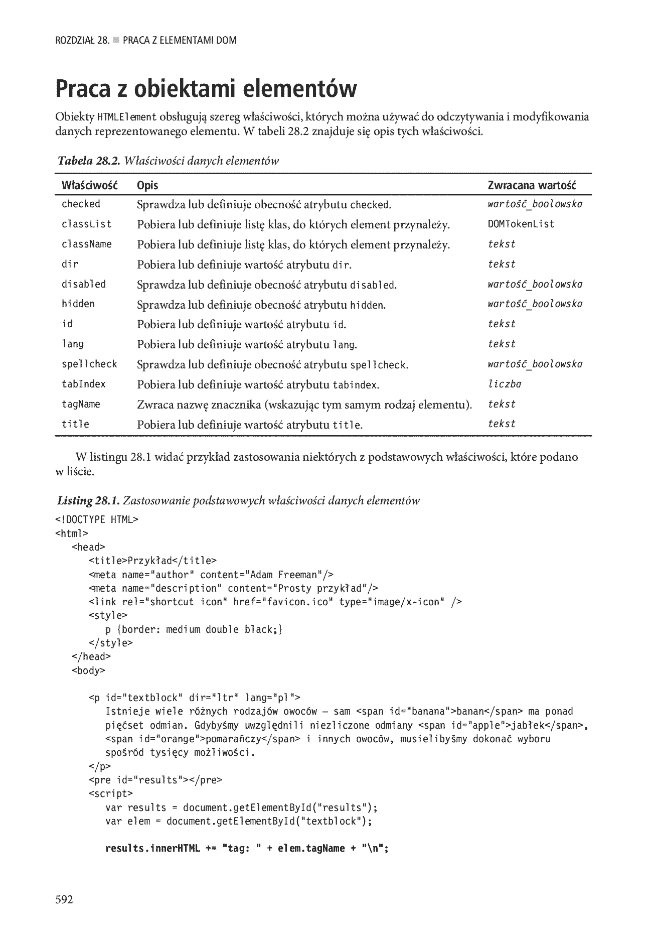 Fragment „HTML5. Przewodnik encyklopedyczny” — strona 22 z 30