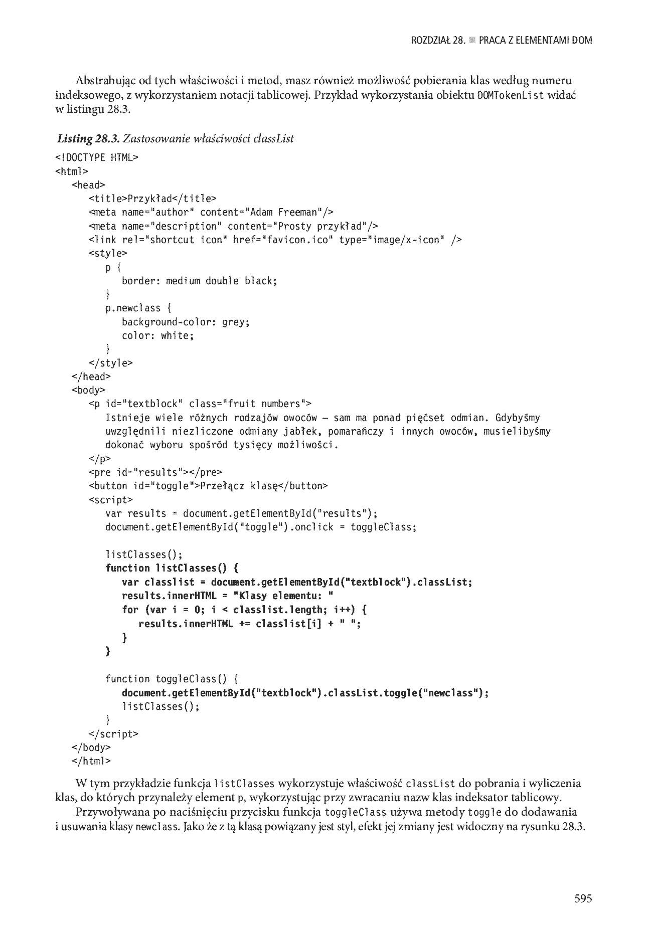 Fragment „HTML5. Przewodnik encyklopedyczny” — strona 25 z 30