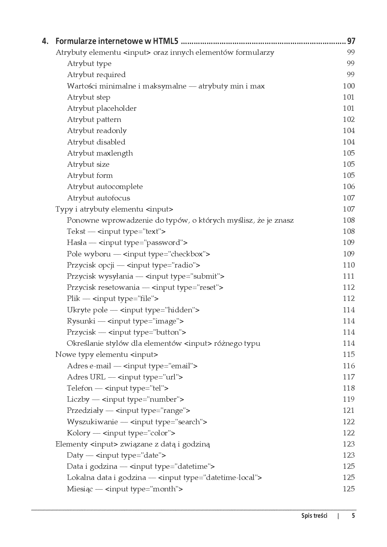 Fragment „HTML5. Strony mobilne” — strona 5 z 30