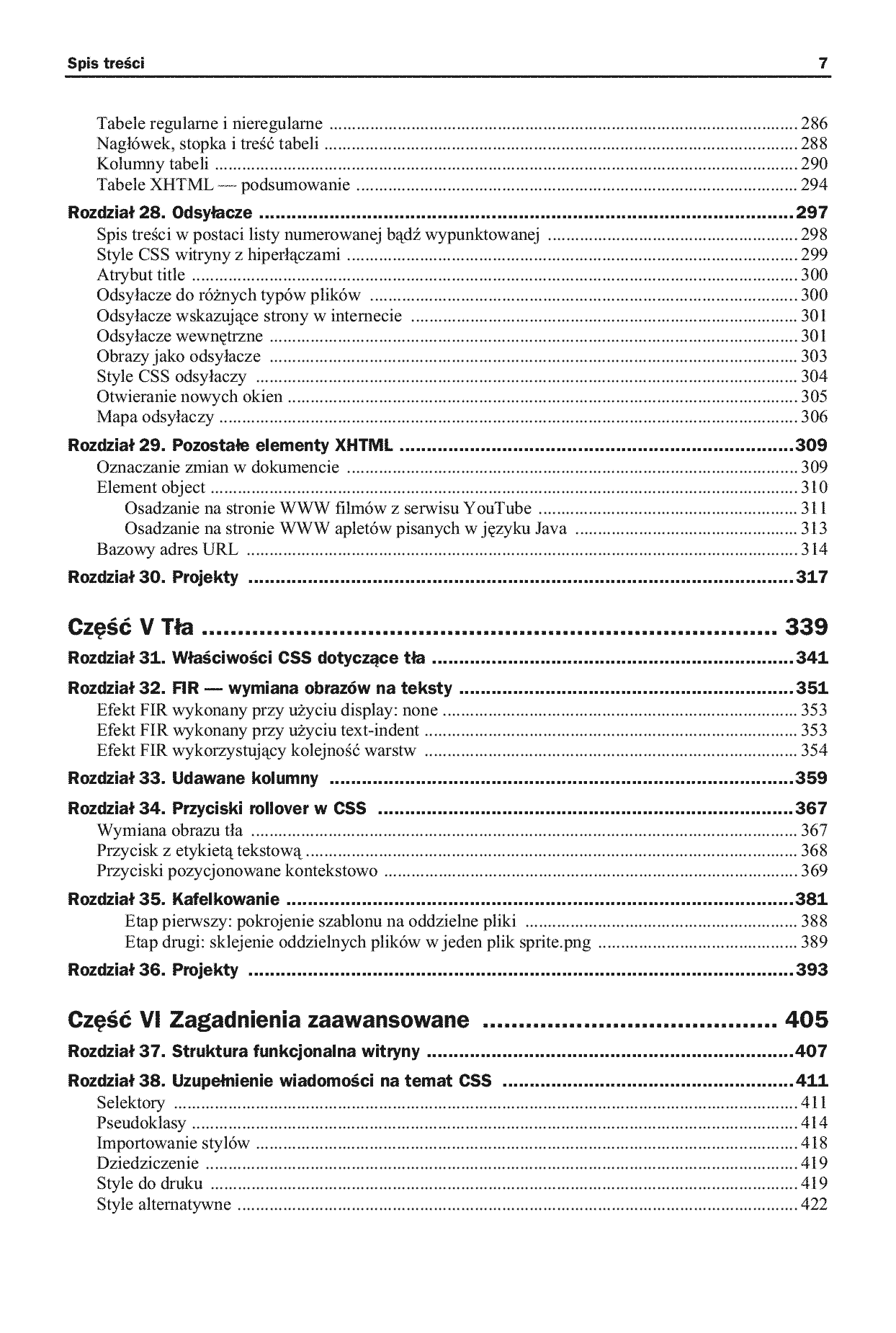 Fragment „HTML, XHTML i CSS. Praktyczne projekty. Wydanie II” — strona 7 z 27