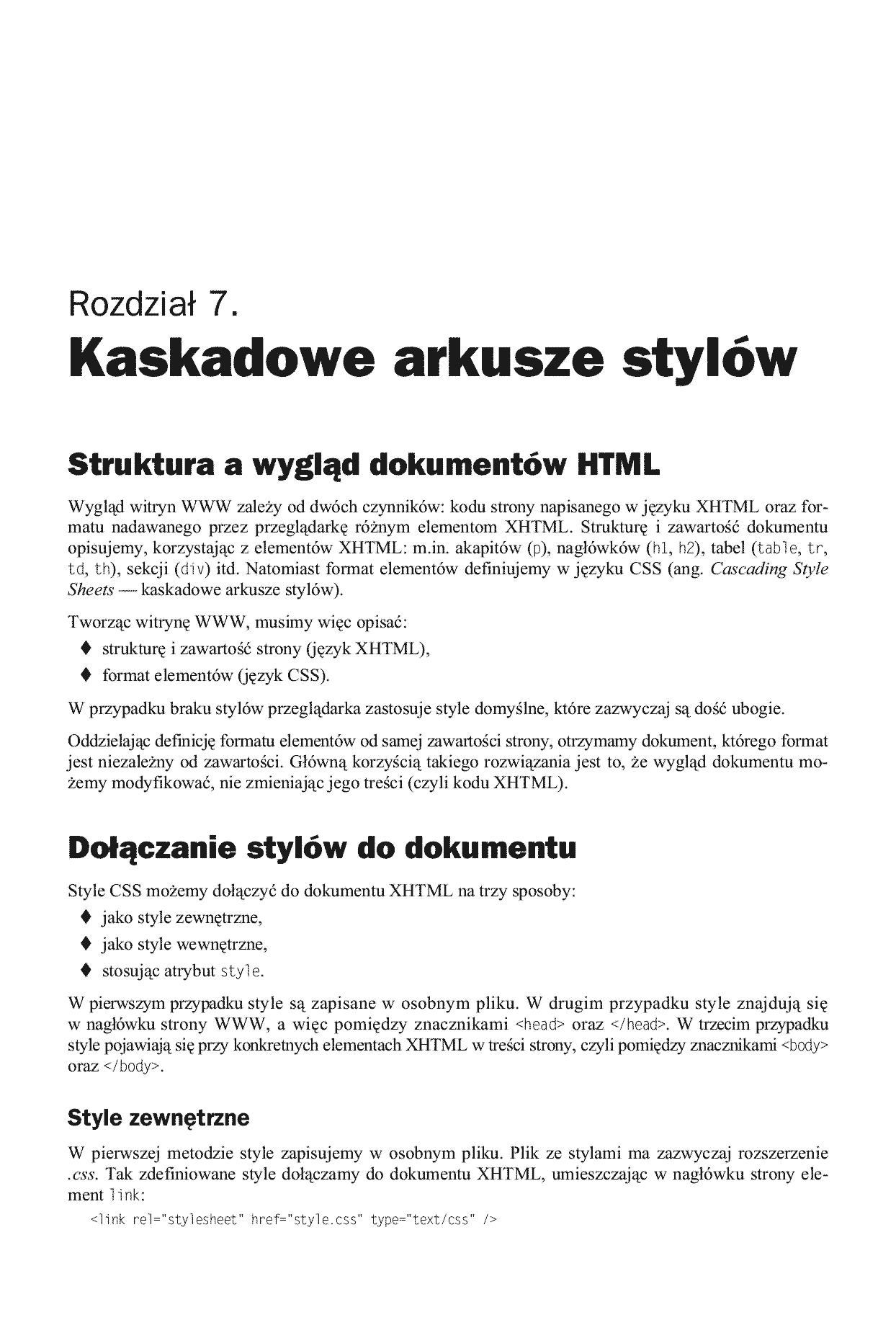 Fragment „HTML, XHTML i CSS. Praktyczne projekty. Wydanie II” — strona 11 z 27