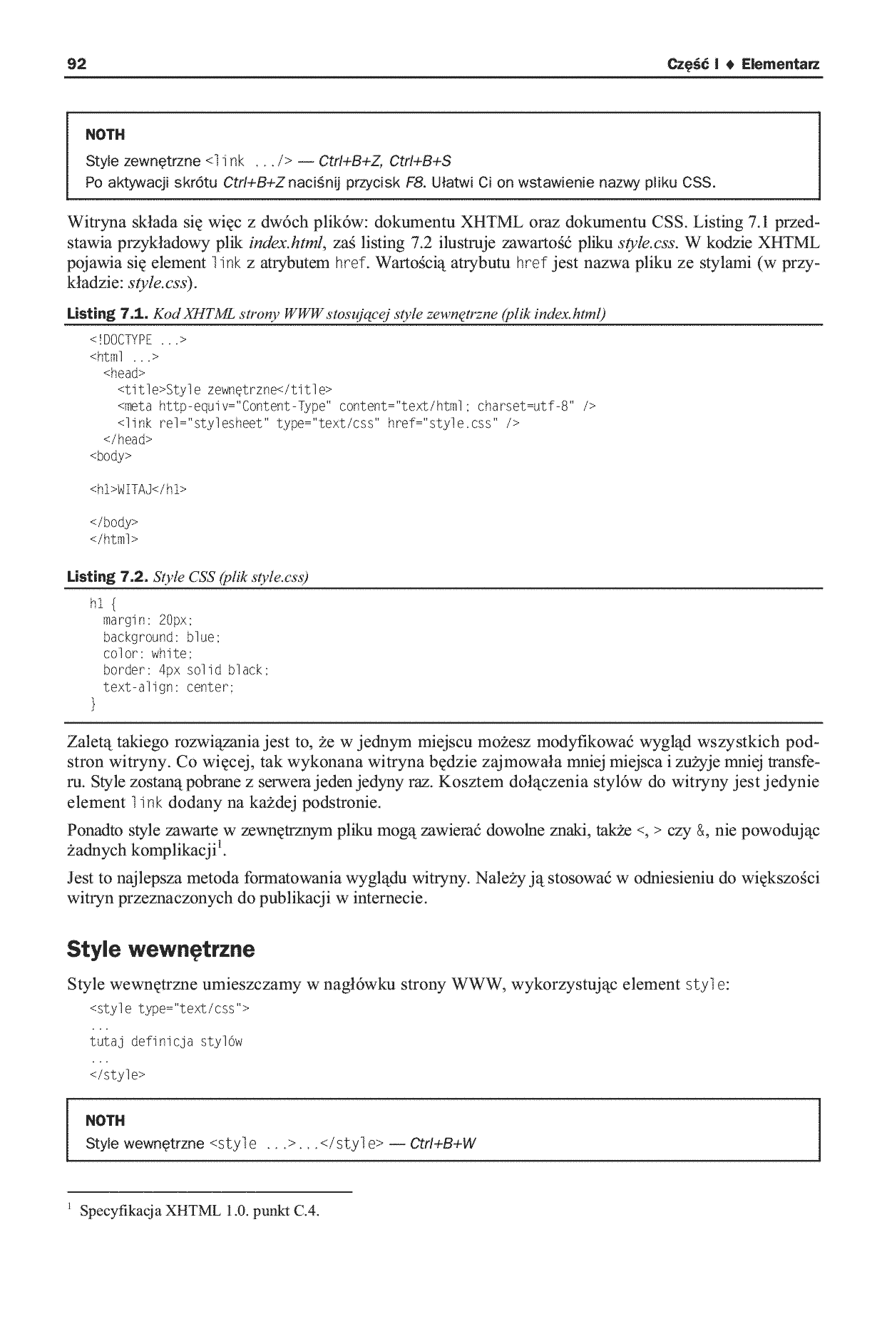 Fragment „HTML, XHTML i CSS. Praktyczne projekty. Wydanie II” — strona 12 z 27